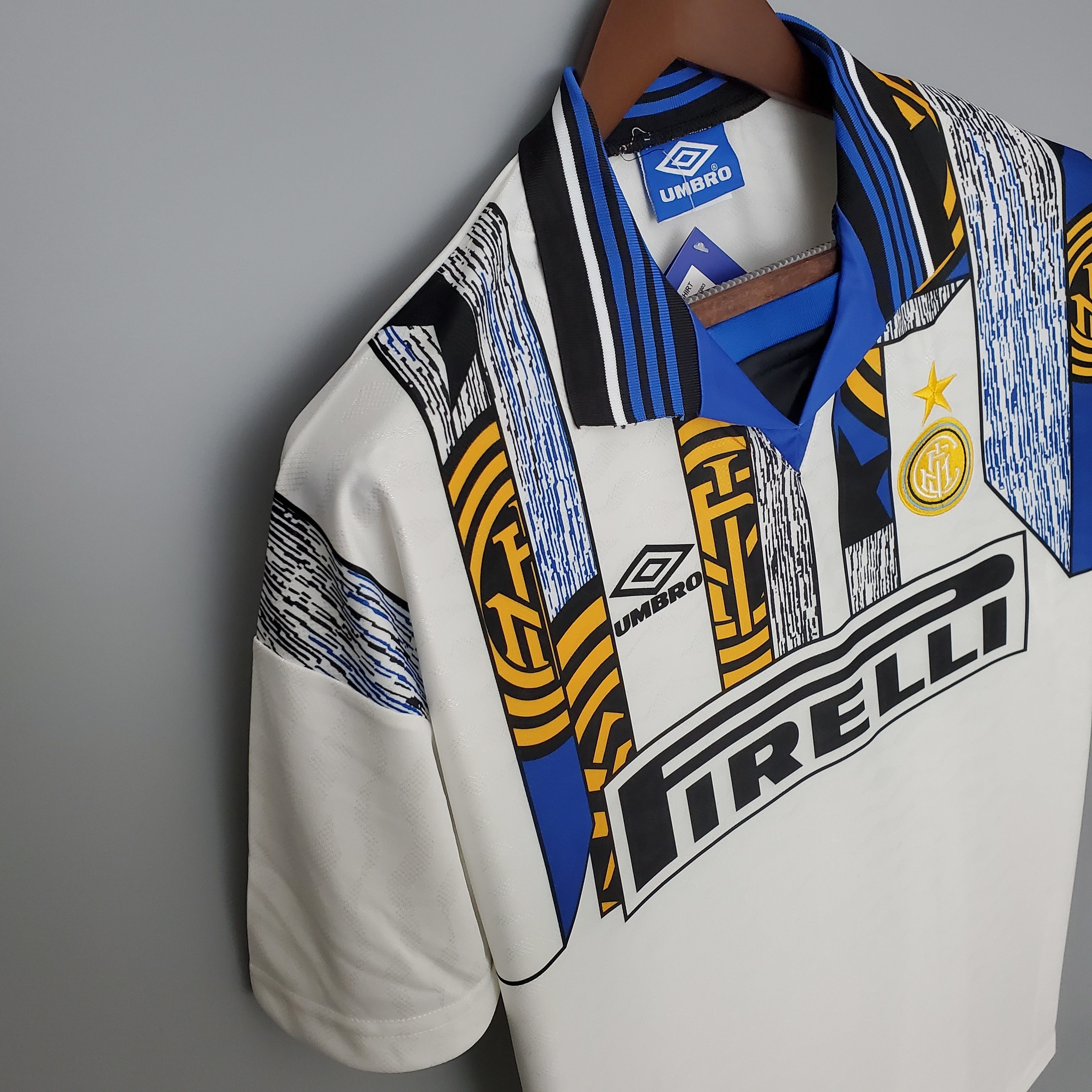 1990s Inter Milan Retro Football Shirt | White Blue Home