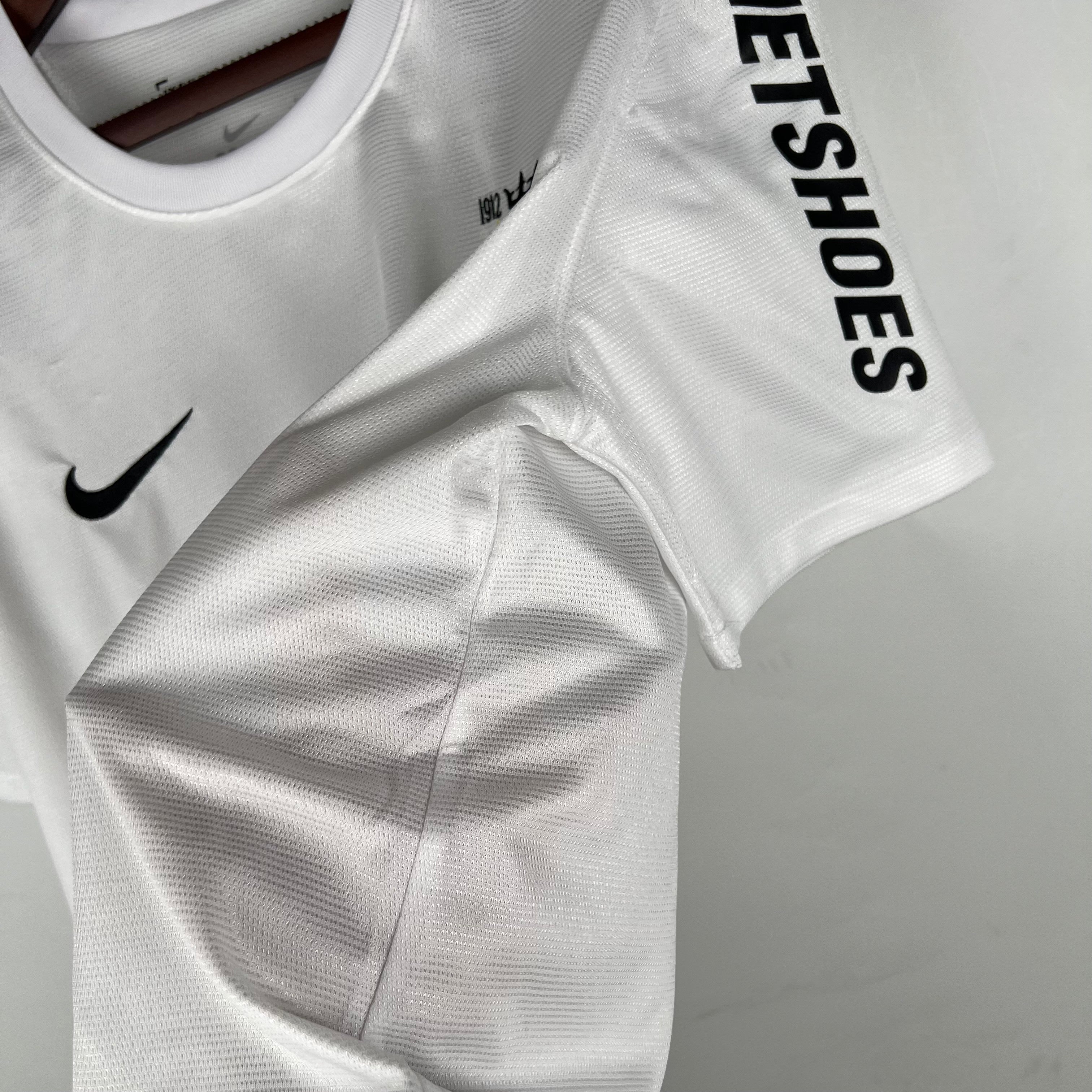 2010s Santos Retro Football Shirt | White Gold Home