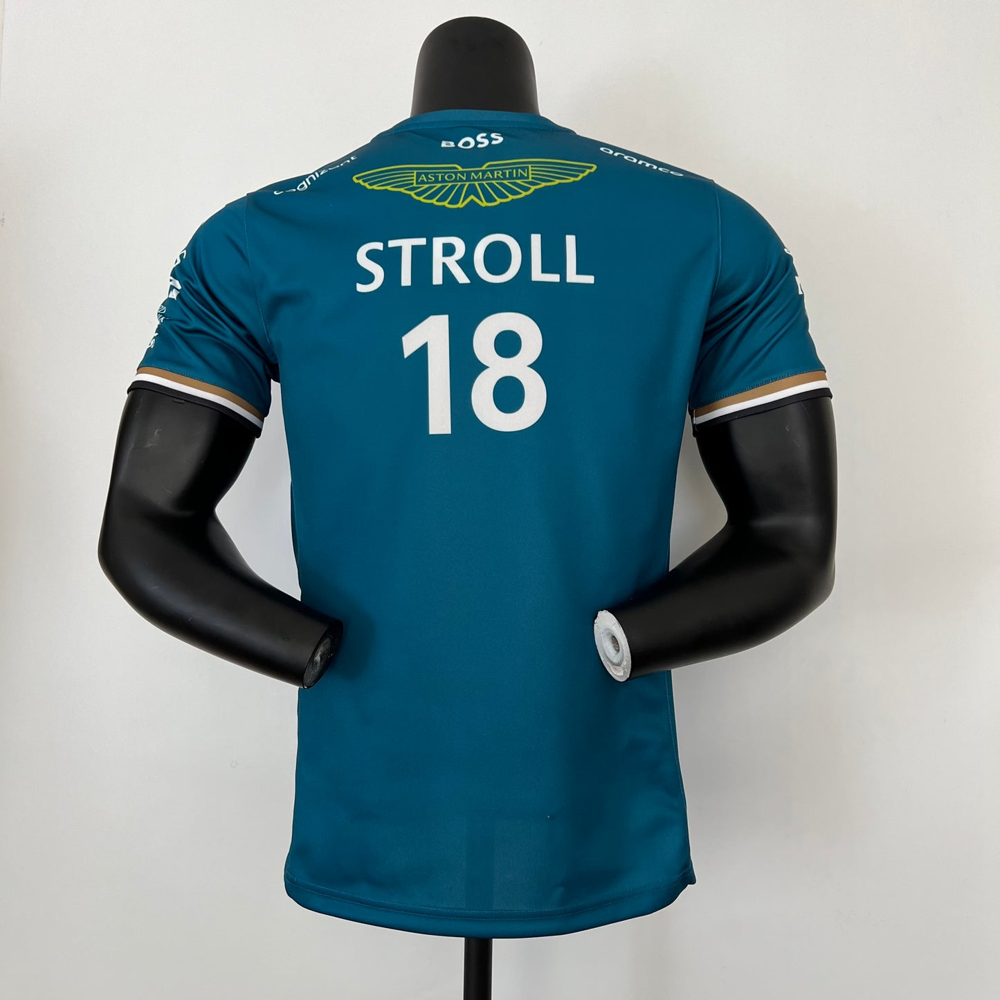 Aston Martin F1 2023 Player Fit T-Shirt – Lance Stroll #18 | Teal