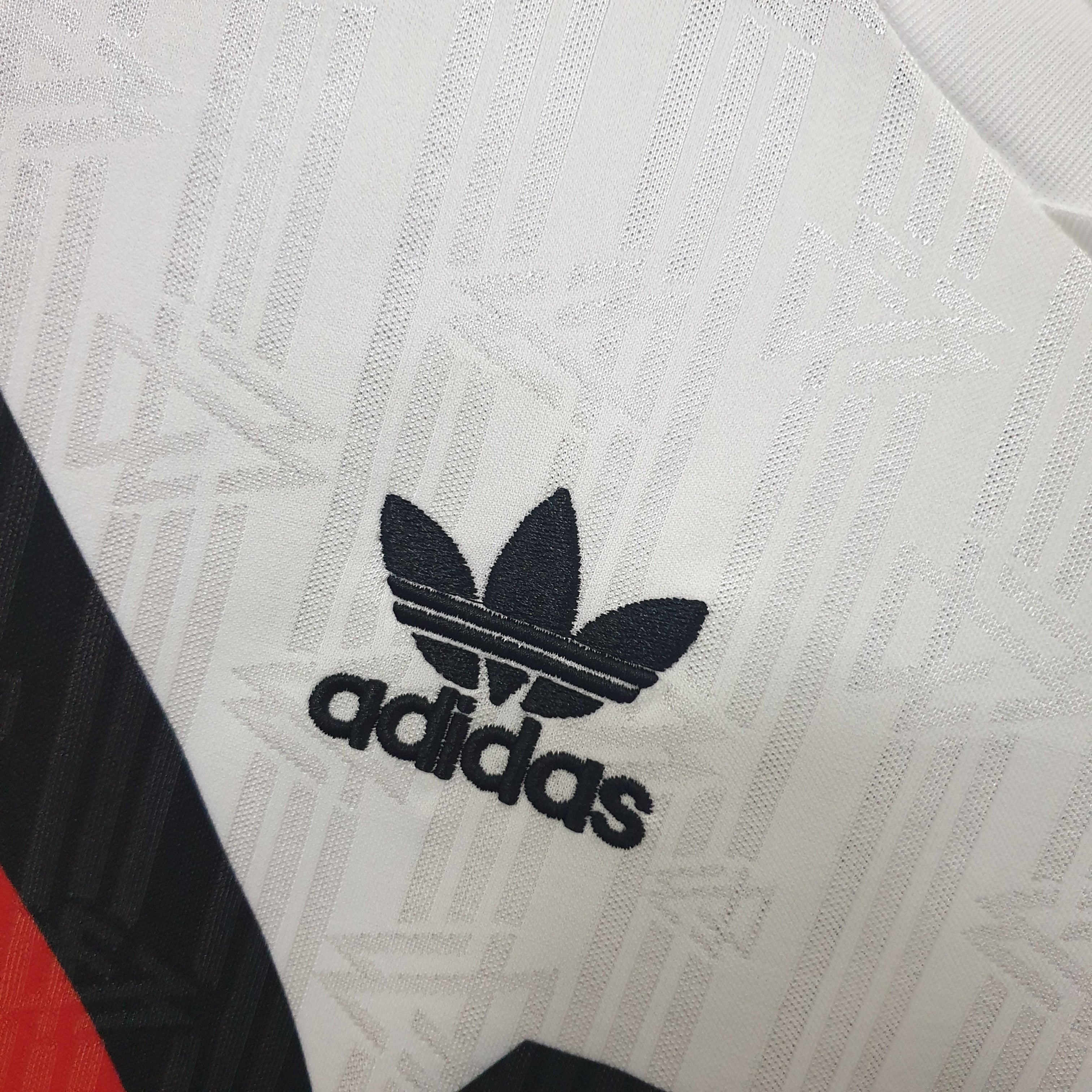 1980s Germany Retro Football Shirt | White Black Home