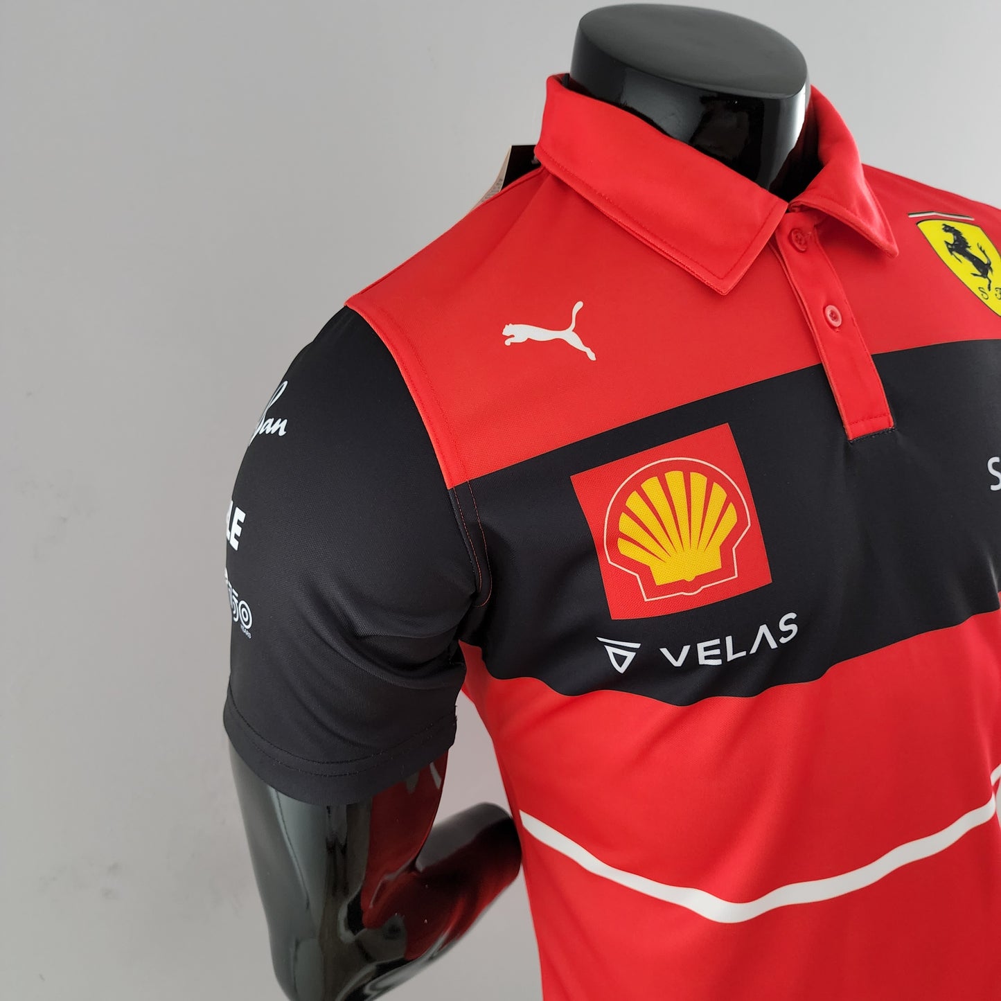 Ferrari F1 2023 Polo – Player Fit – Charles Leclerc #16 | Red