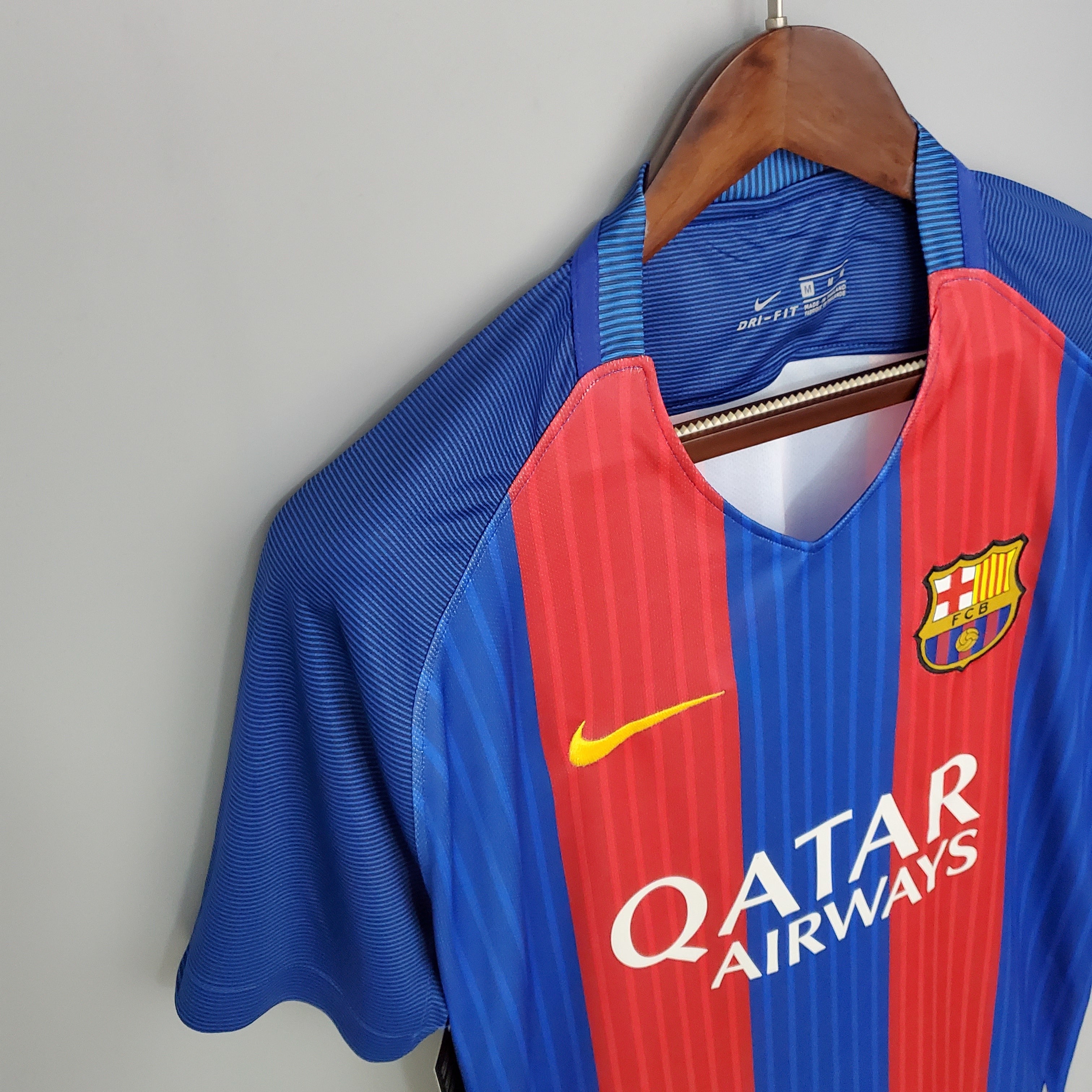 2010s Barcelona Retro Football Shirt | Blue Red Home