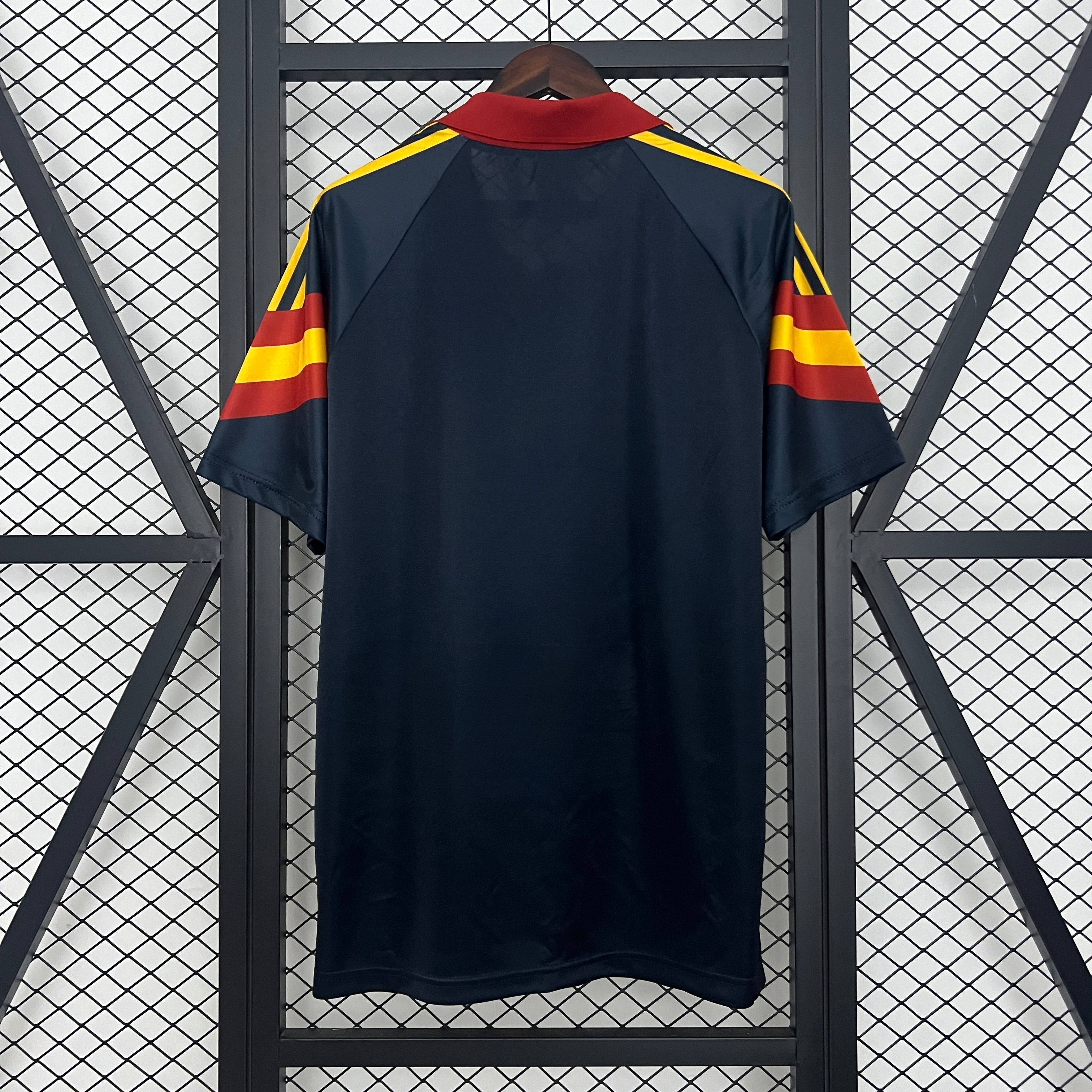 1990s AS Roma Retro Football Shirt | Black Yellow Away