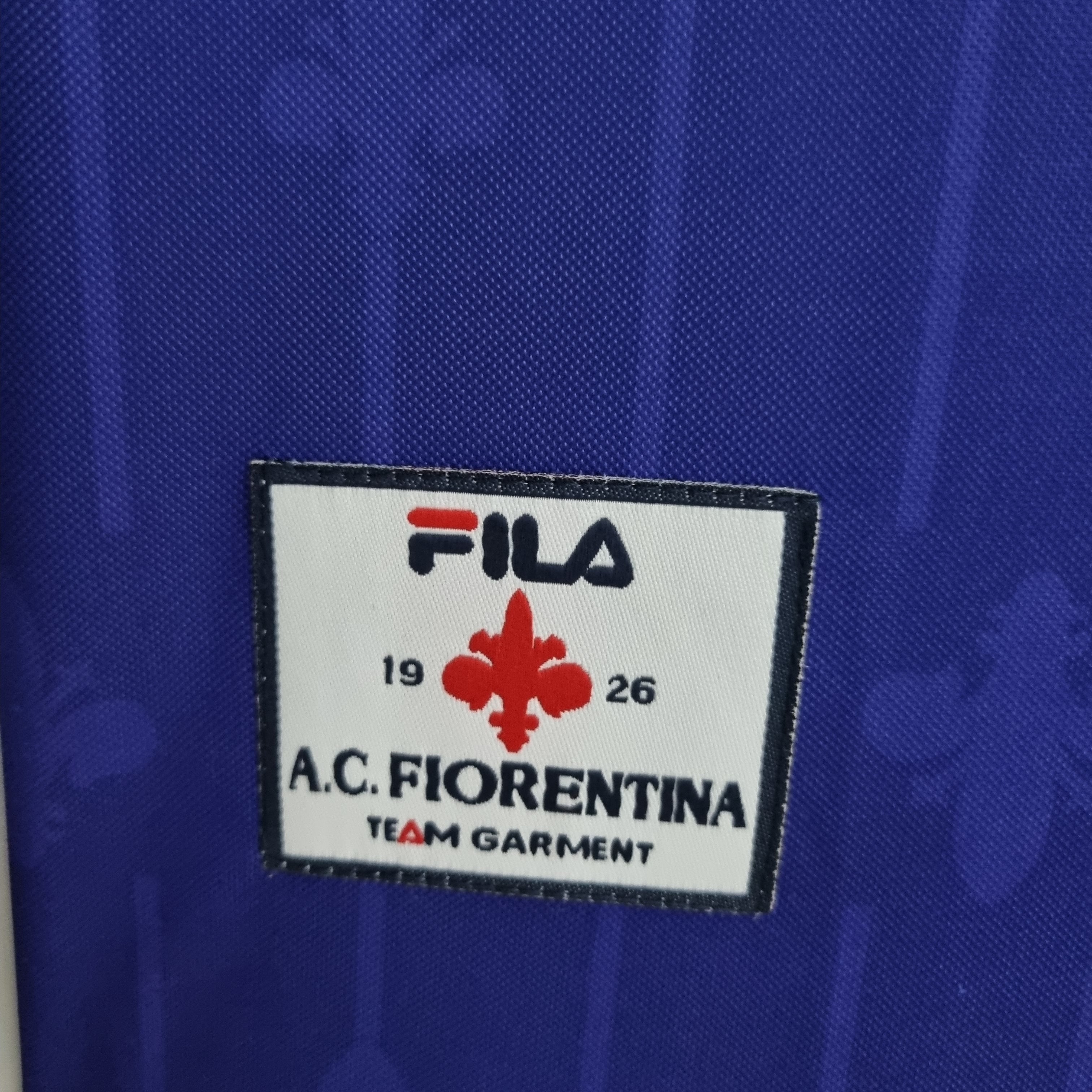 1990s Fiorentina Retro Football Shirt | Purple Yellow Home
