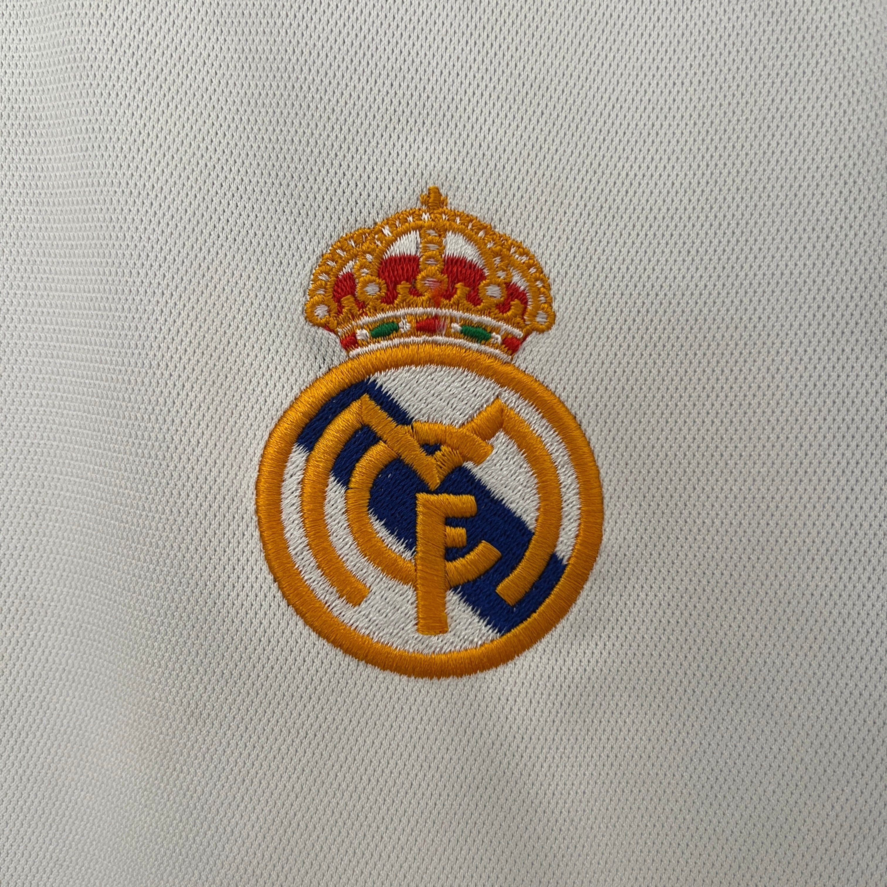 1990s Real Madrid Retro Football Shirt | White Navy Home