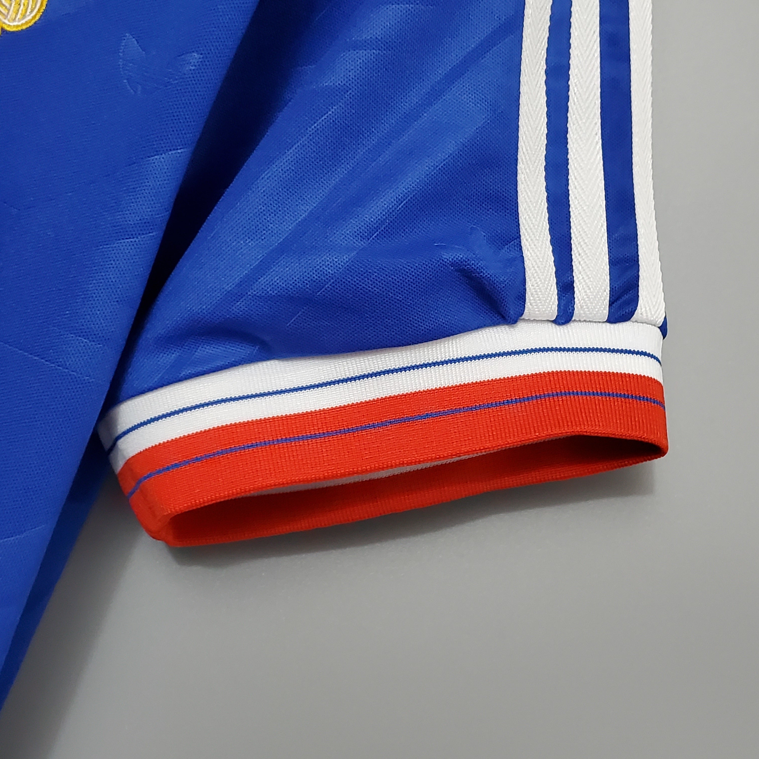 1990s Manchester United Retro Football Shirt | Blue Red Home