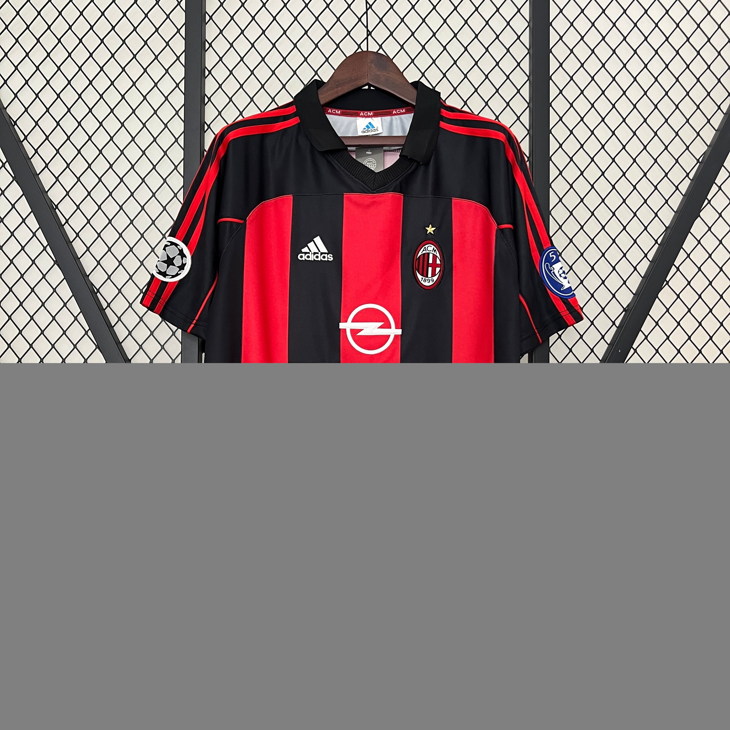 1990s AC Milan Retro Football Shirt | Red Black Home