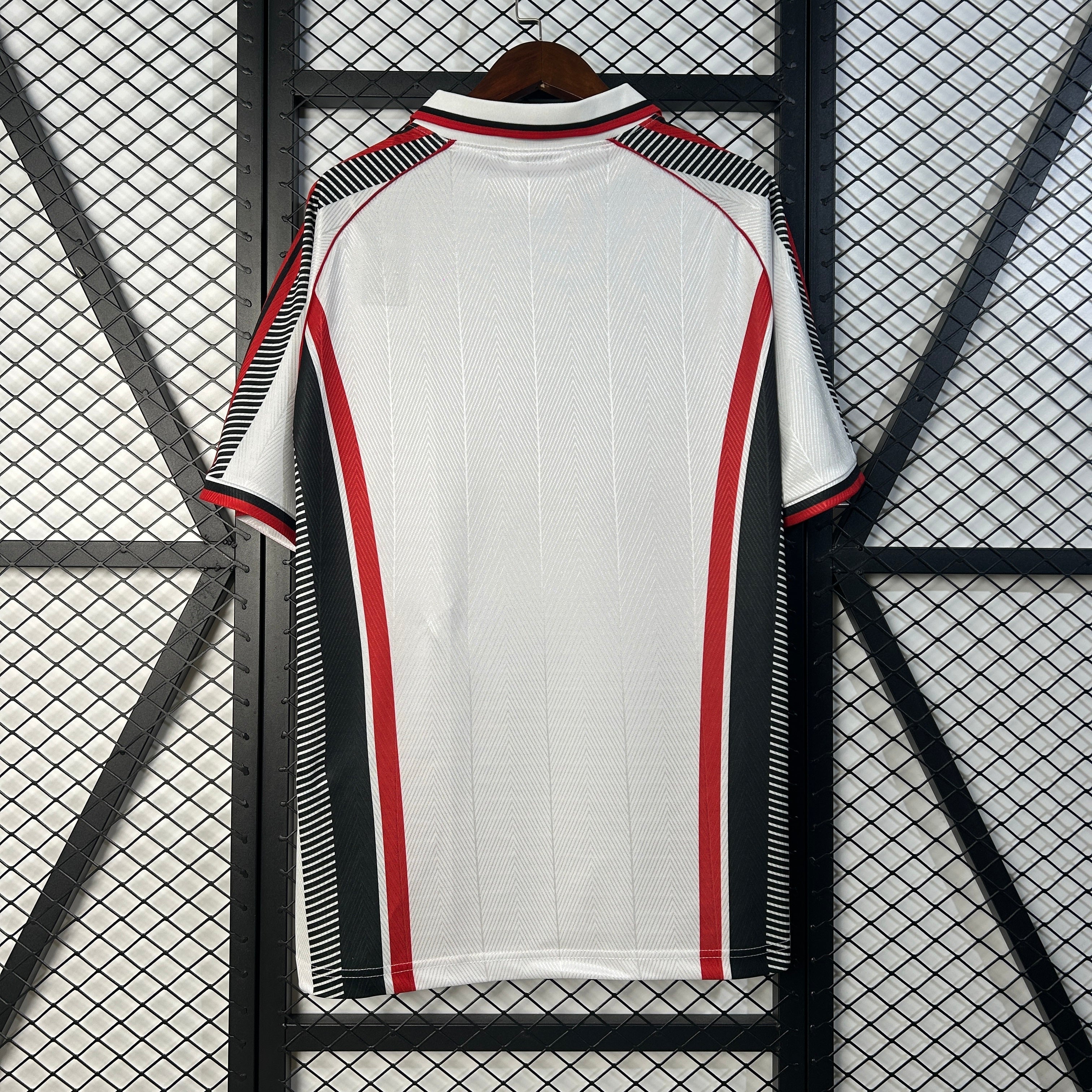 1990s AC Milan Retro Football Shirt | White Red Third