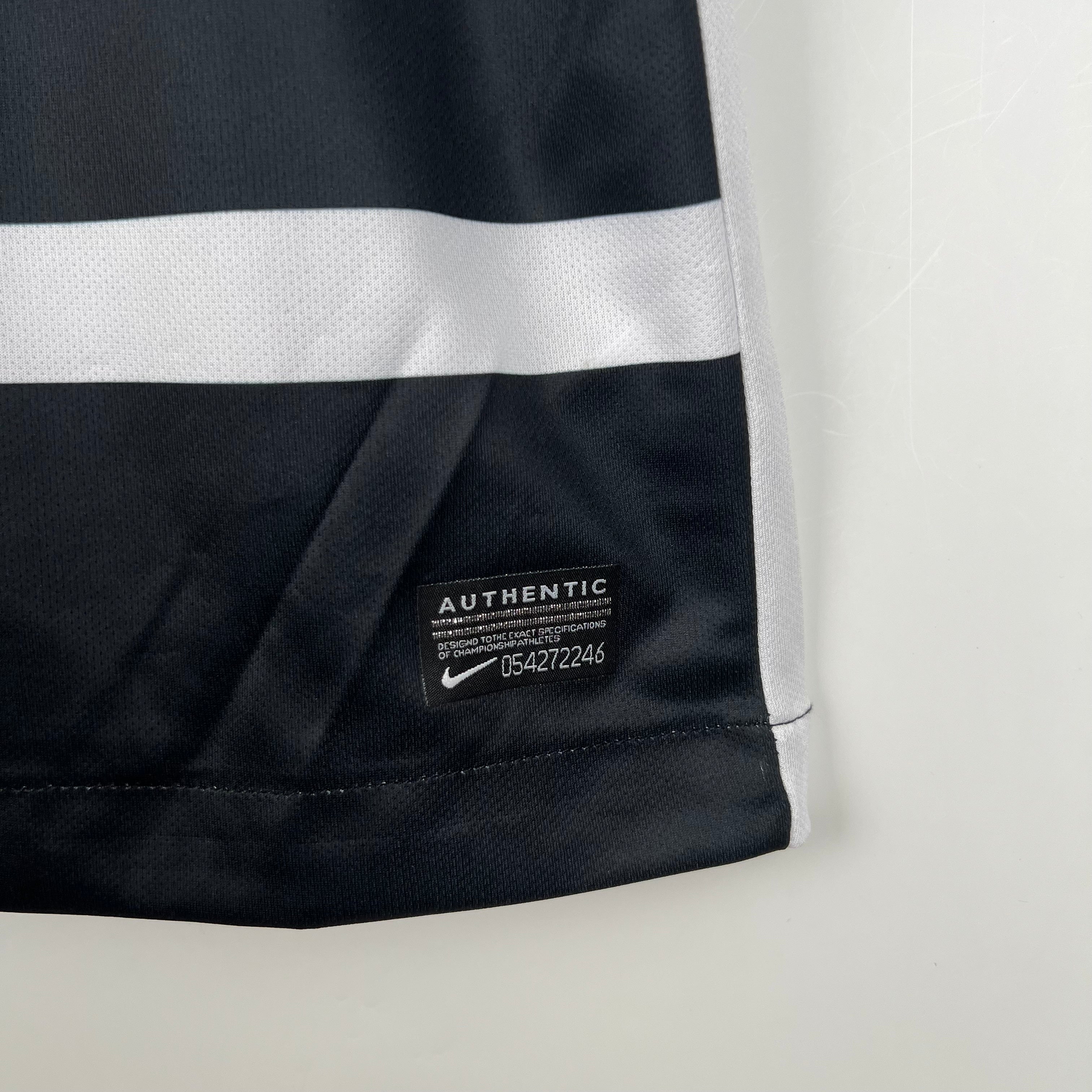 2000s Corinthians Retro Football Shirt | Black White Home