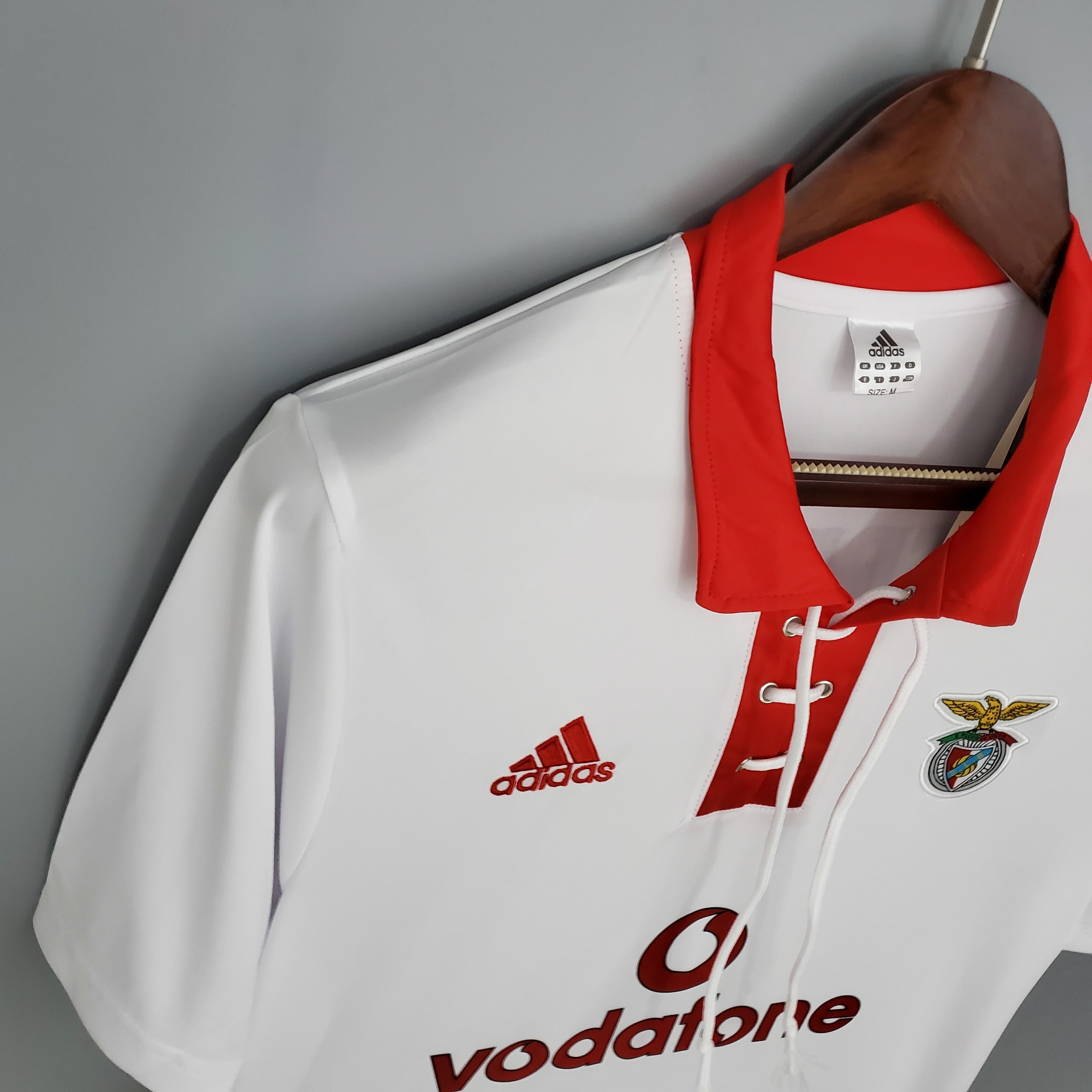 1990s Benfica Retro Football Shirt | White Red Home