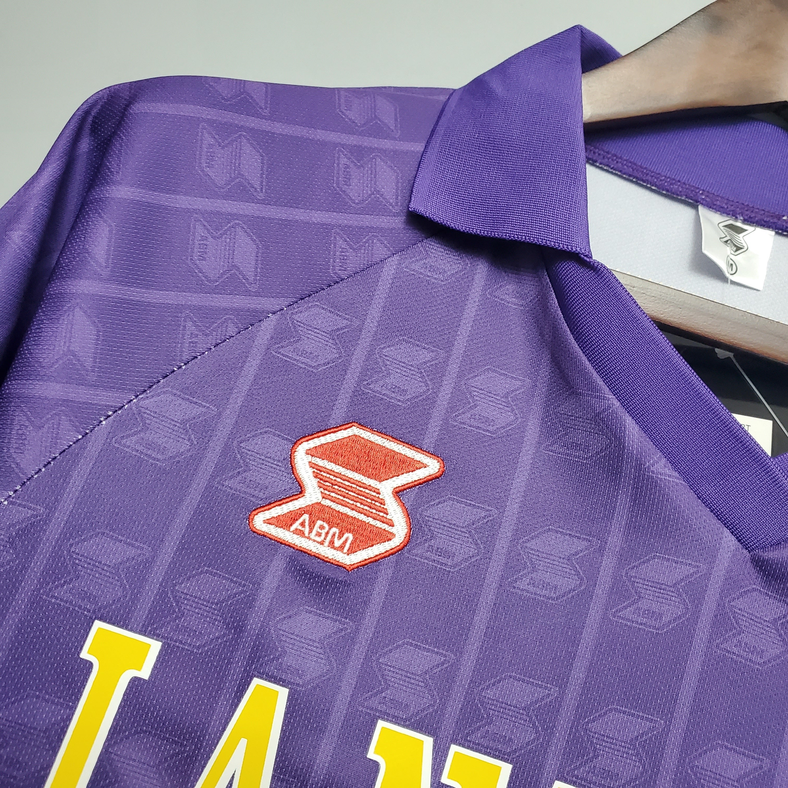1990s Fiorentina Retro Football Shirt | Purple Yellow Home