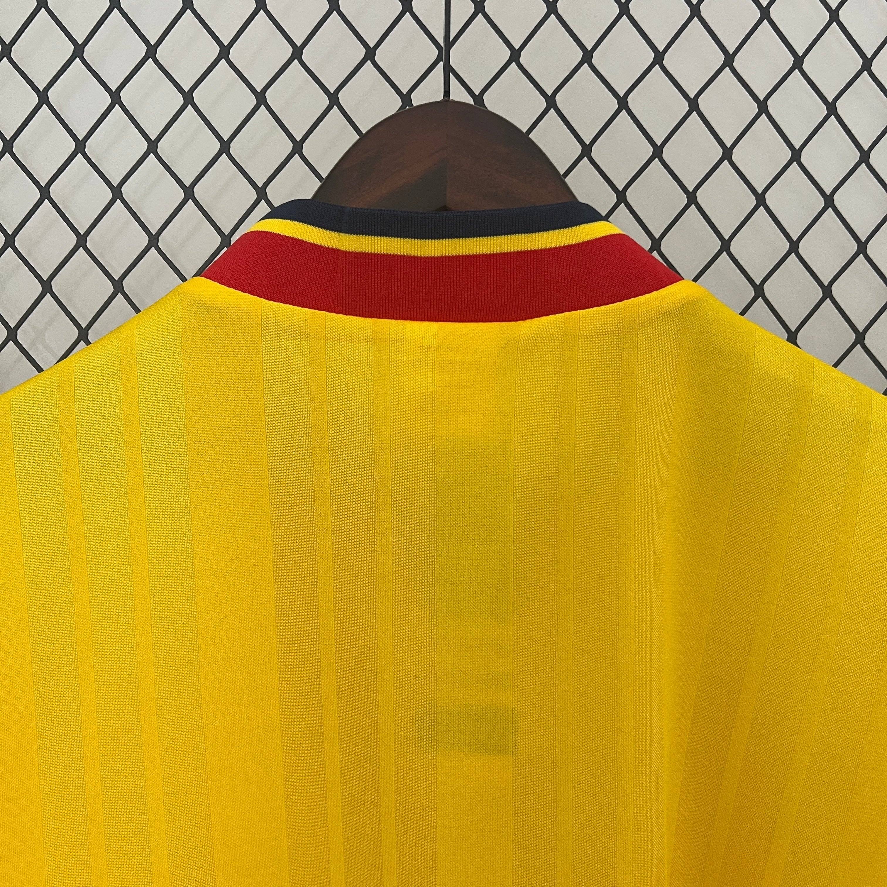 1990s Arsenal Retro Football Shirt | Yellow Black Home