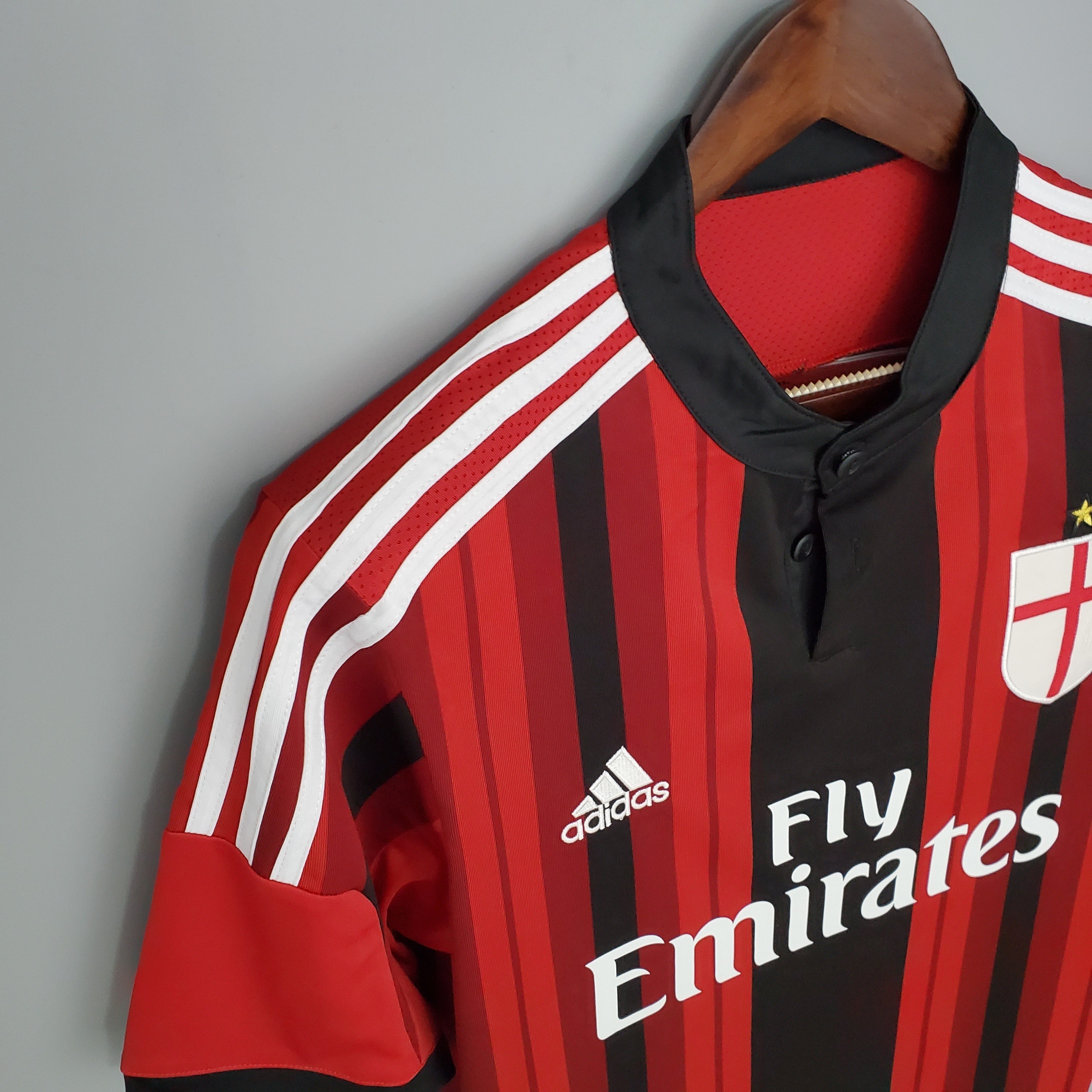 2010s AC Milan Retro Football Shirt | Red Black Home