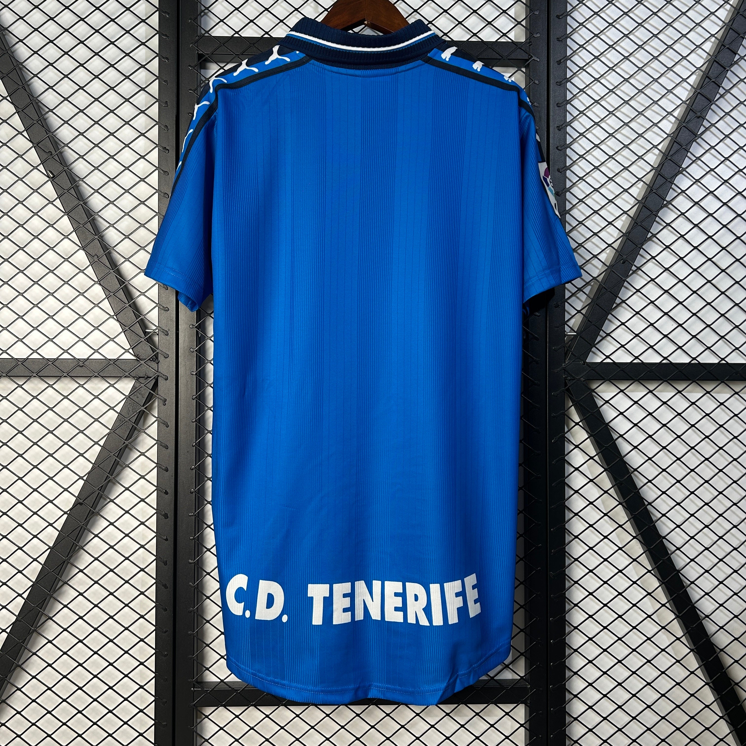 1990s CD Tenerife Retro Football Shirt | Blue White Home