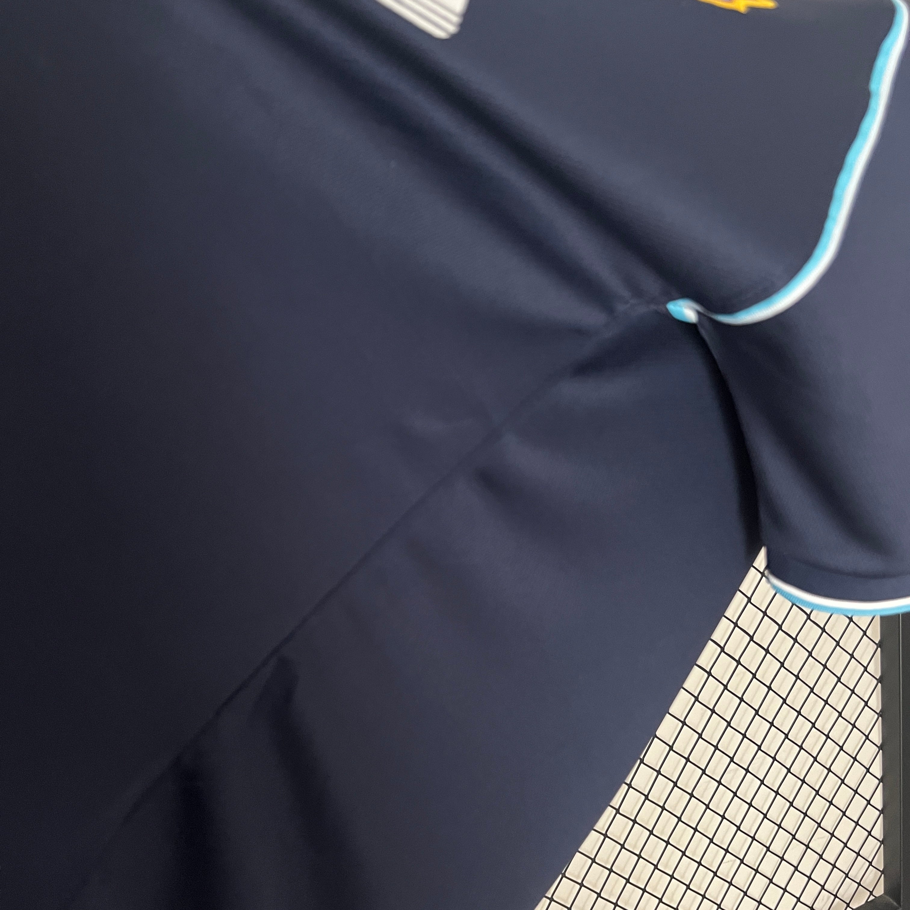 1990s West Ham United Retro Football Shirt | Navy Light Blue Home