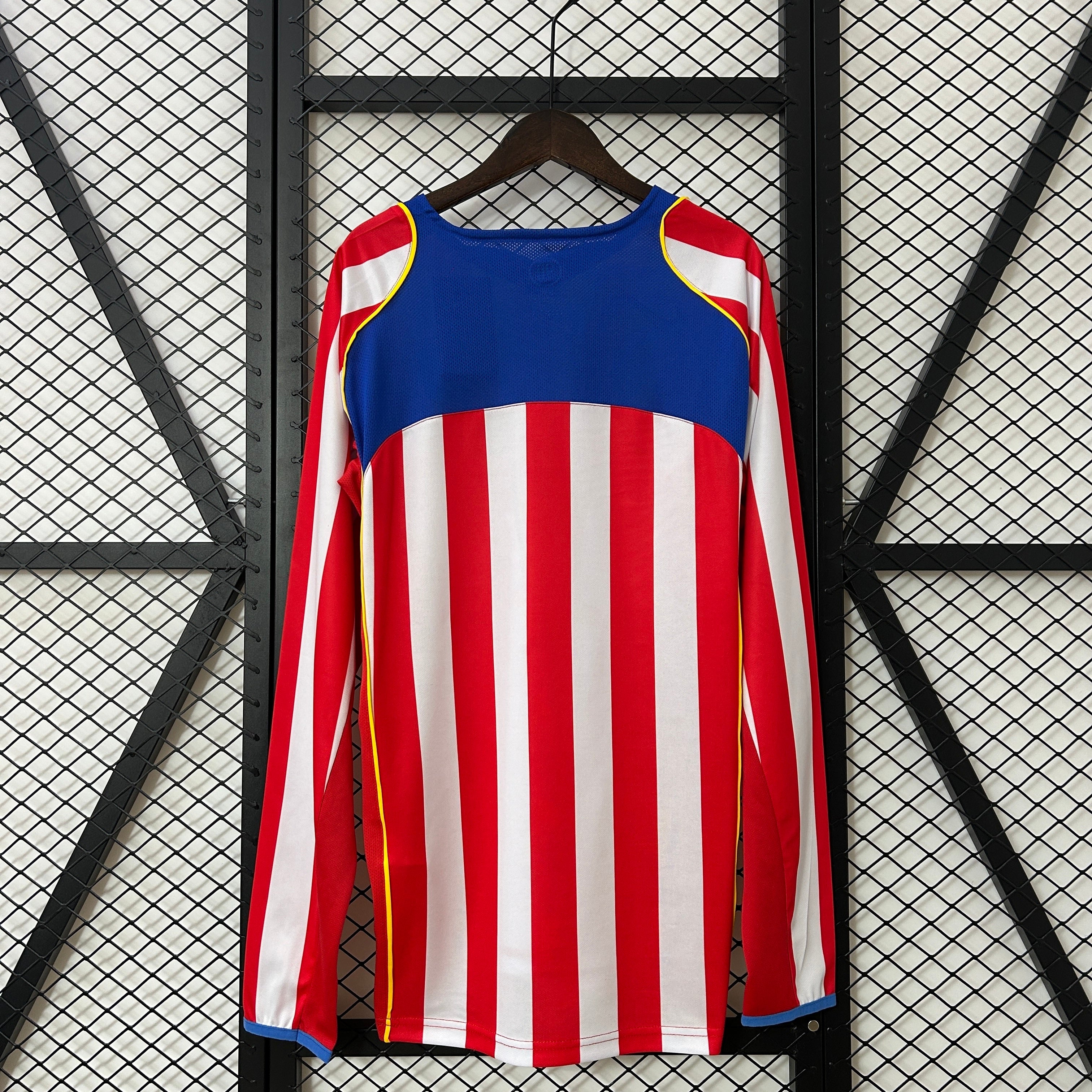 2000s Atletico Madrid Retro Football Shirt | Red White Home