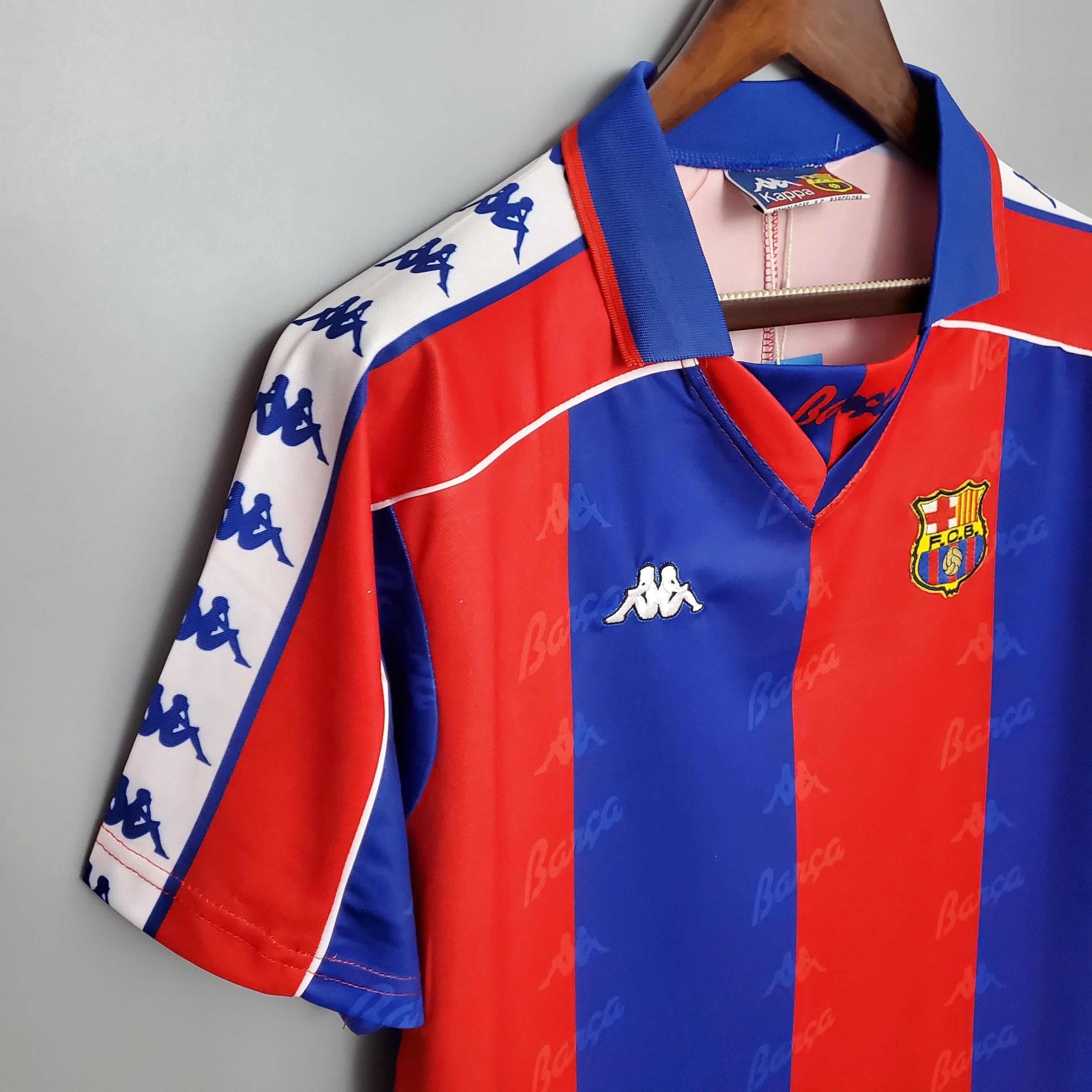 1990s Barcelona Retro Football Shirt | Red Blue Home