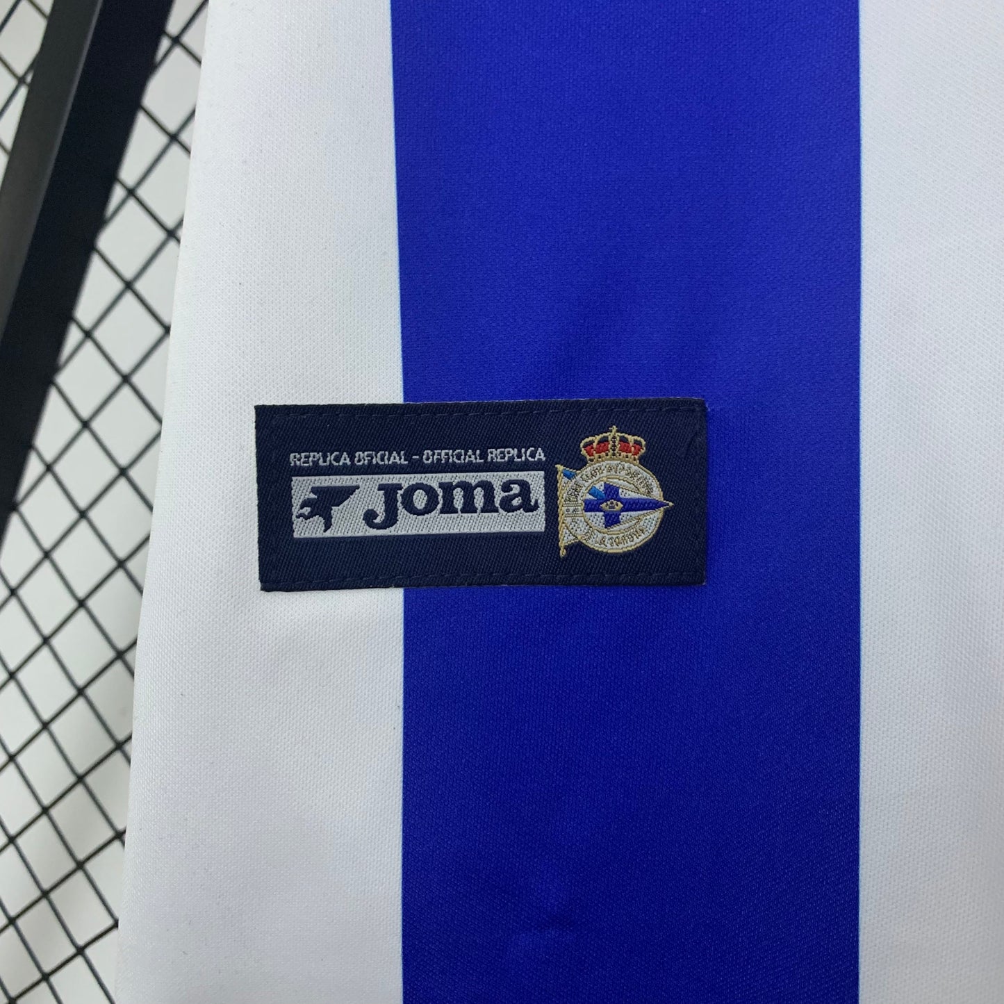 2000s Deportivo La Coruna Retro Football Shirt | Blue White Home