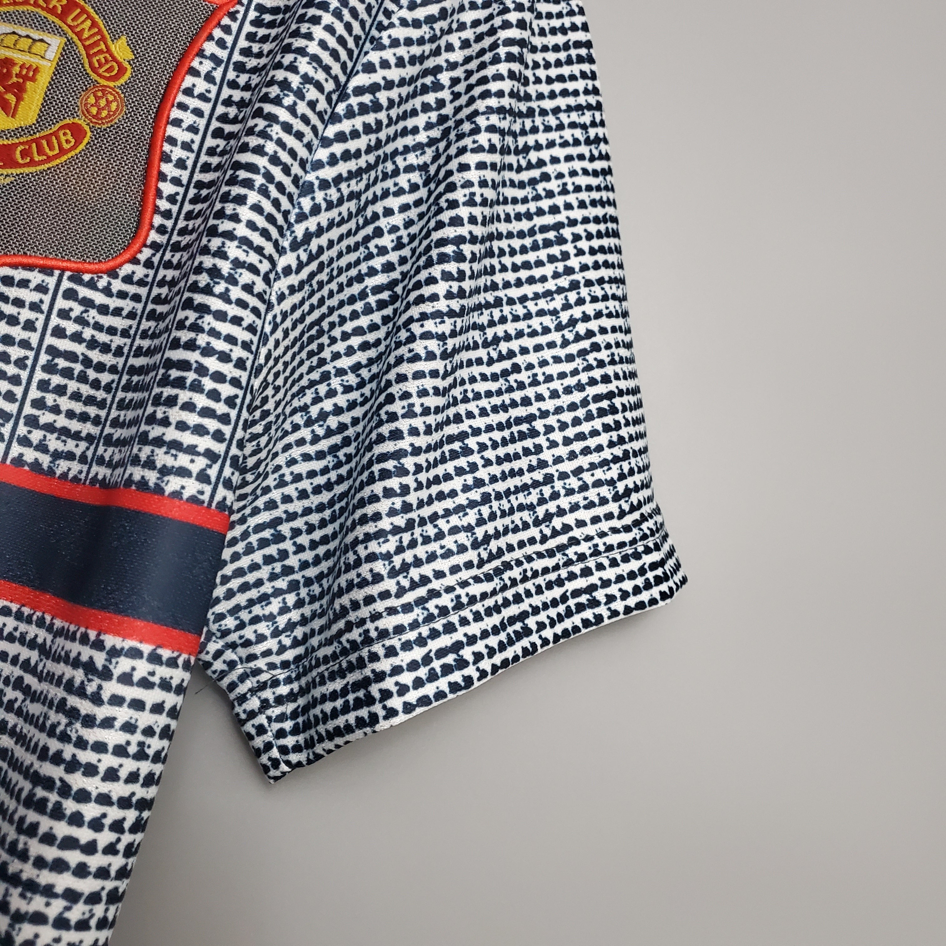 1990s Manchester United Retro Football Shirt | Grey Black Home