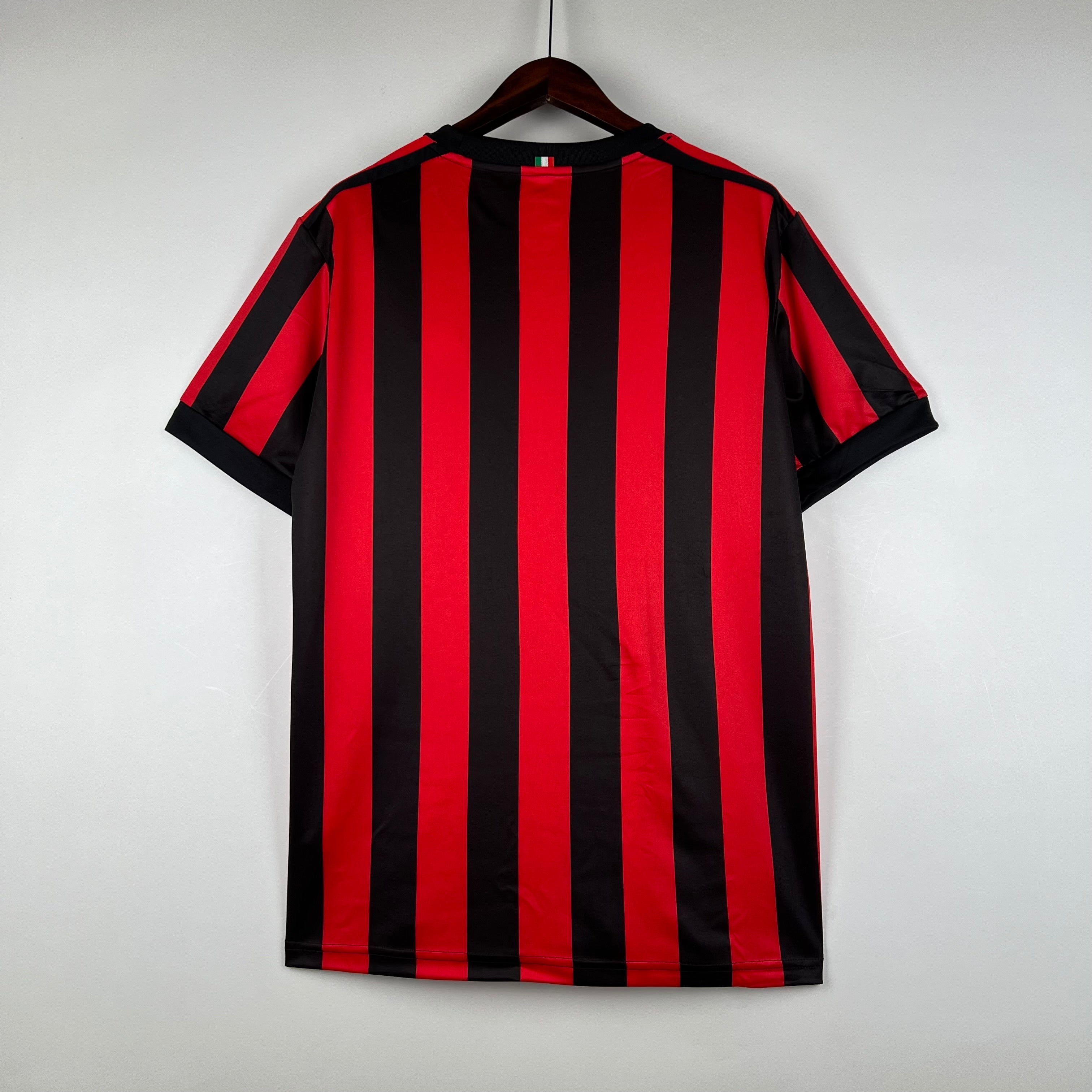 2010s AC Milan Retro Football Shirt | Red Black Home