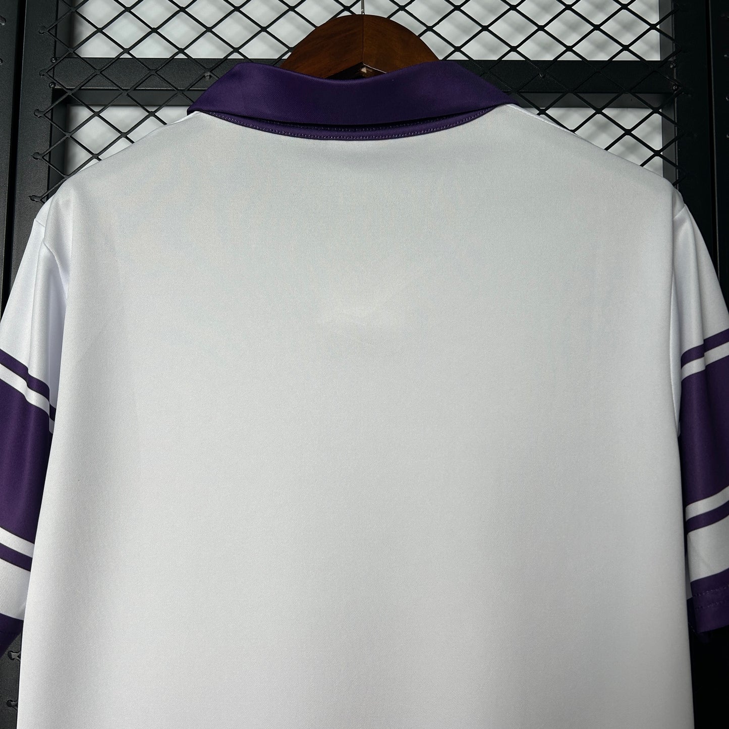 1980s Fiorentina Retro Football Shirt | White Purple Home