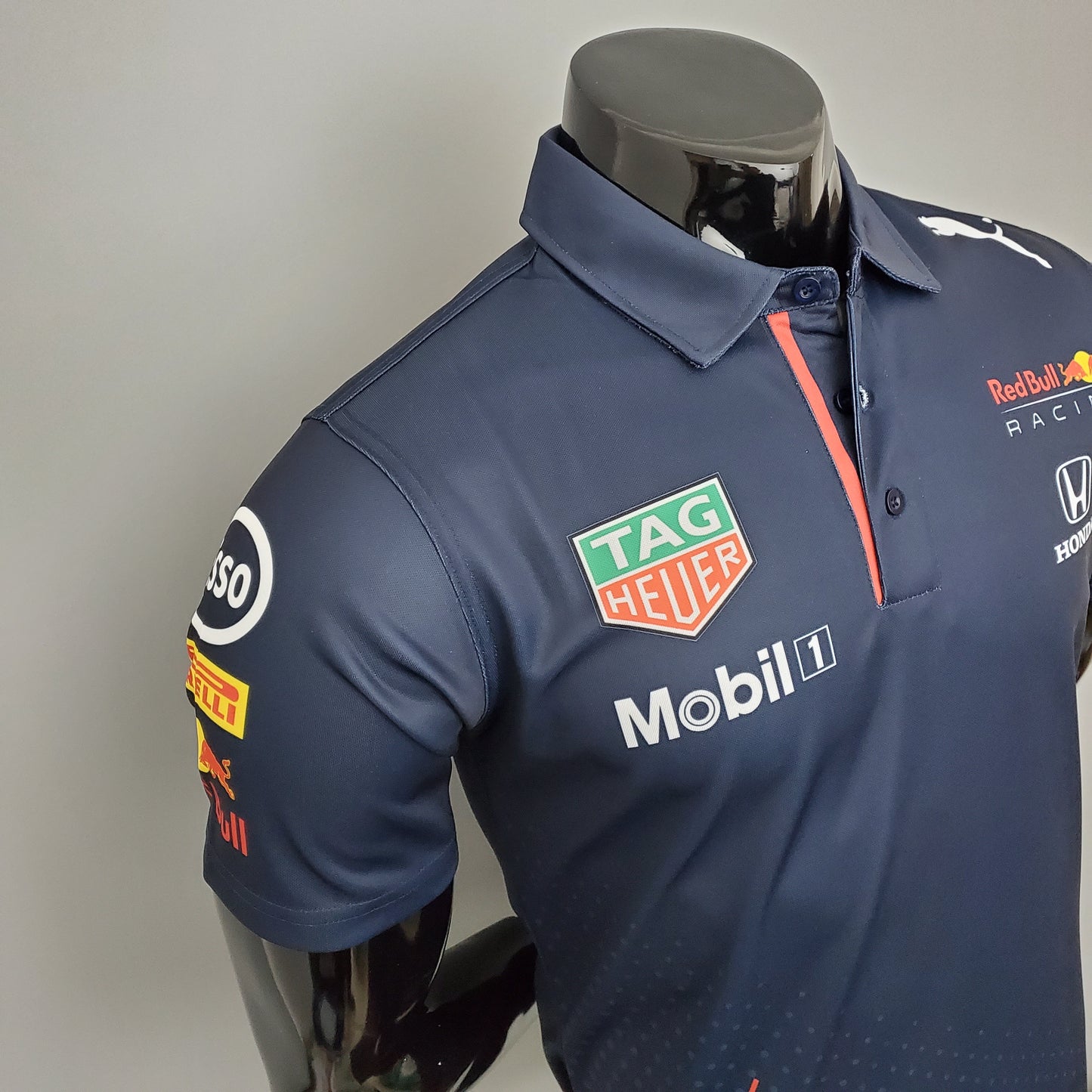 Red Bull Racing F1 2023 Polo – Player Fit Tag Heuer Mobil 1 Honda | Navy Blue