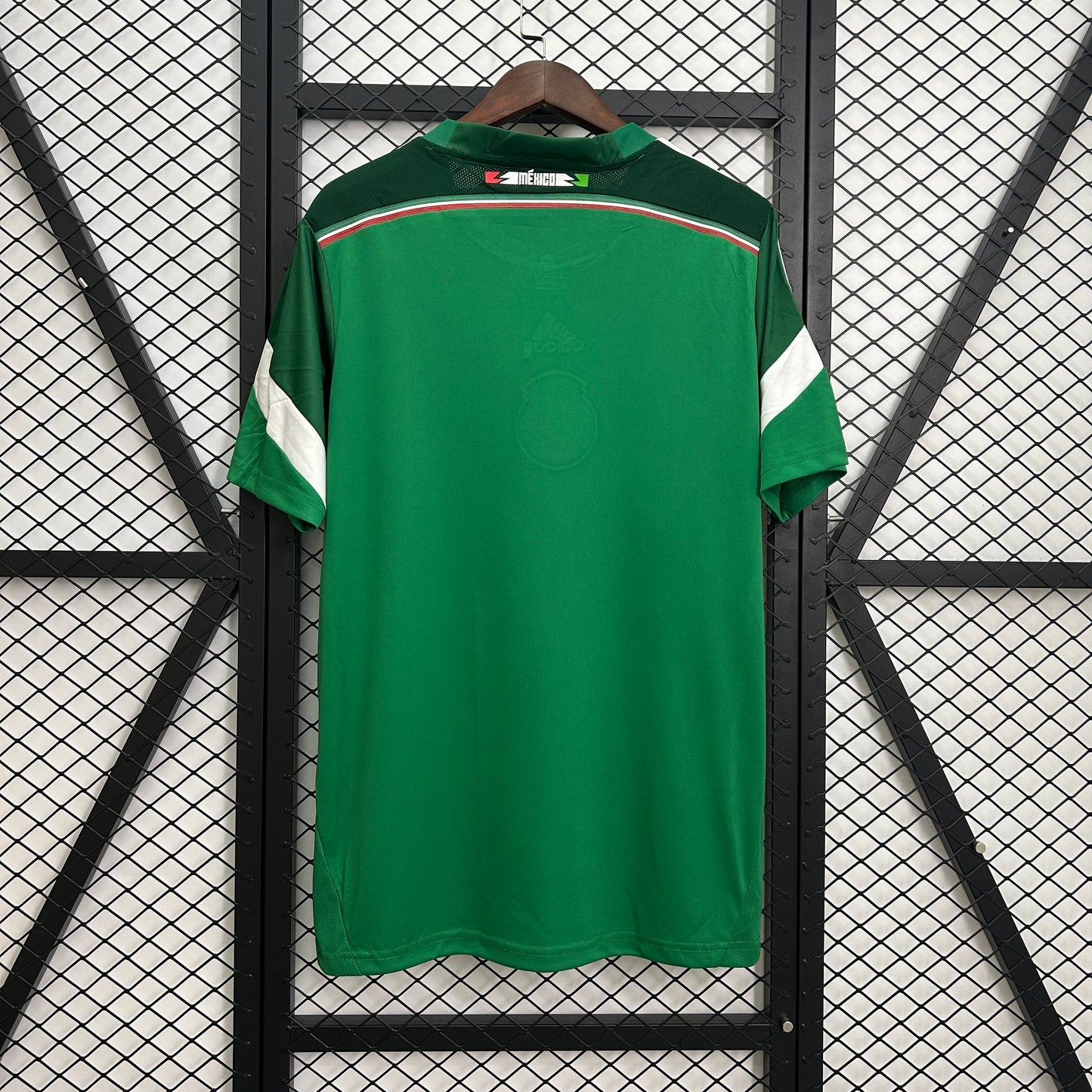 1990s Mexico Retro Football Shirt | Green White Home