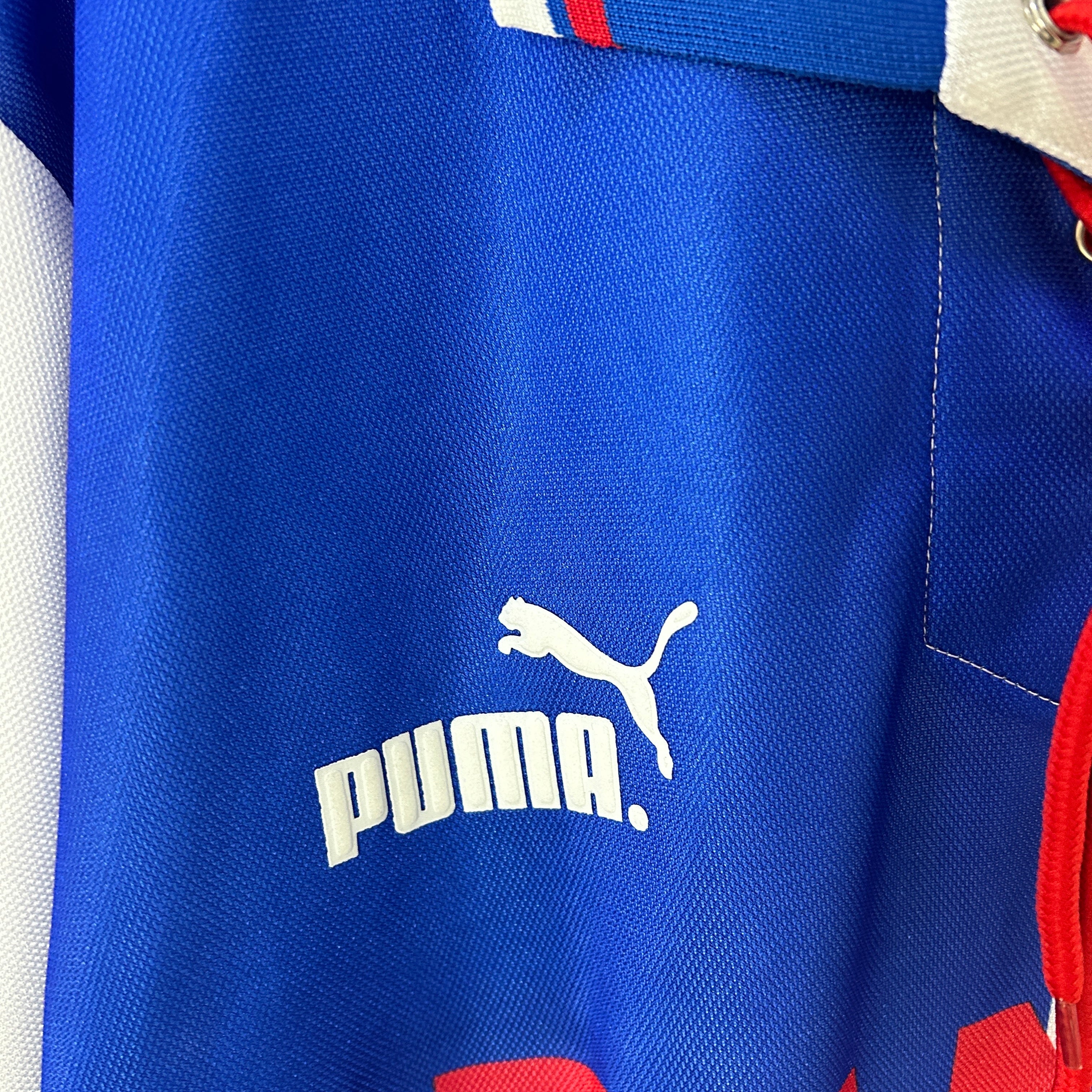 1990s Atletico Madrid Retro Football Shirt | Blue White Home
