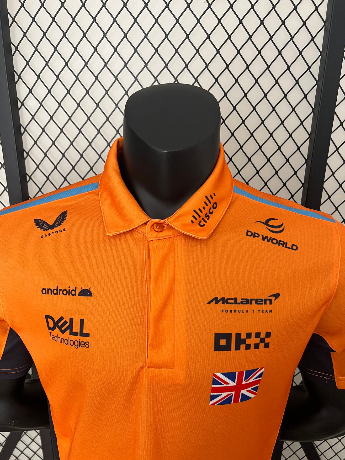McLaren F1 2023 Polo – Player Fit – Lando Norris #4 | Papaya Orange