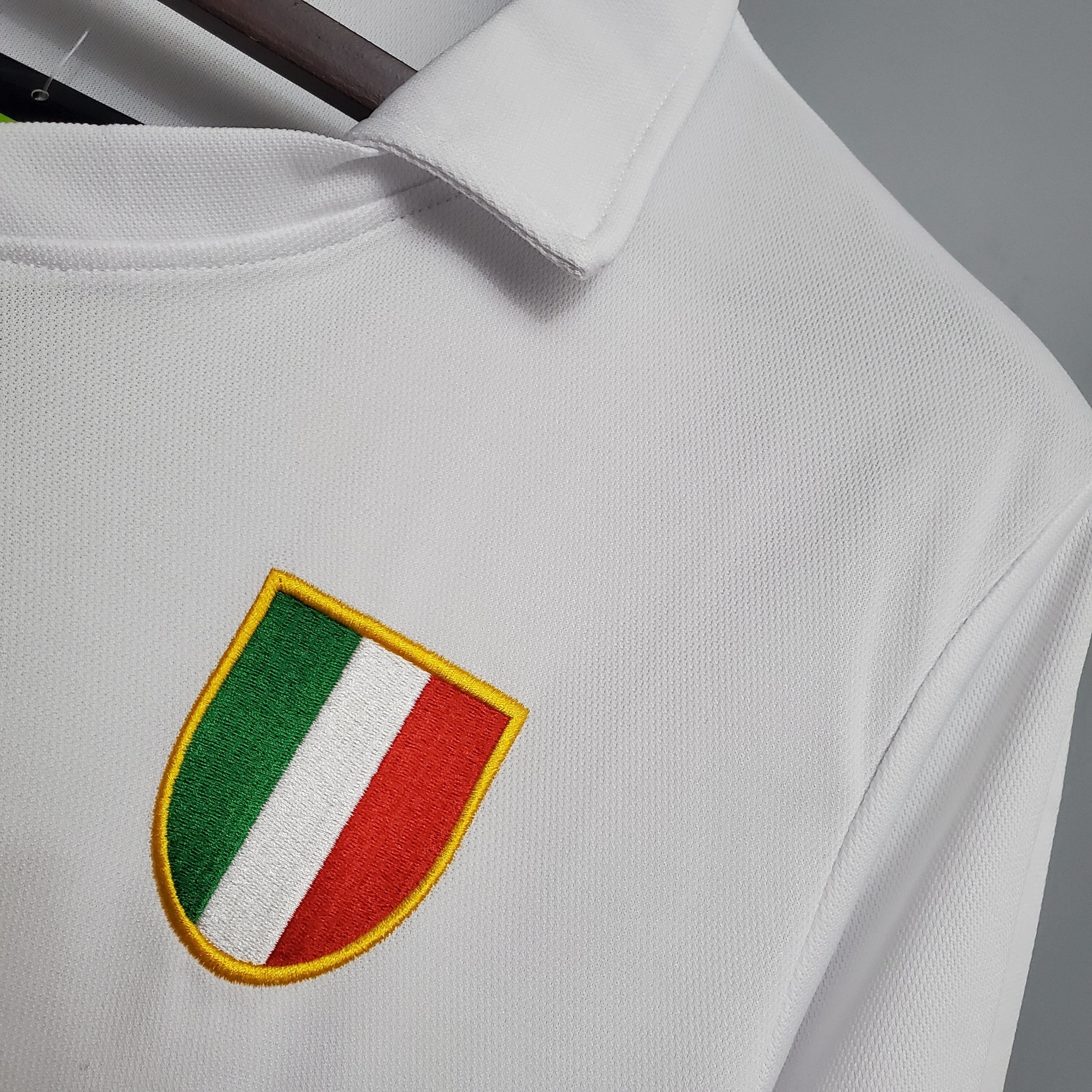 1980s Napoli Retro Football Shirt | White Green Home