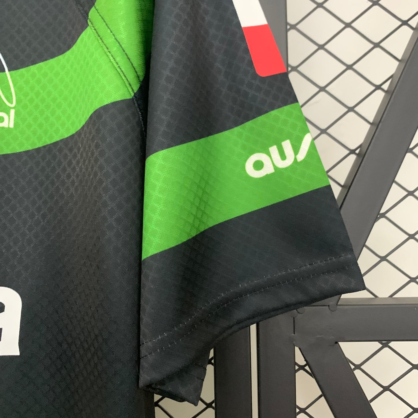 1990s Racing Santander Retro Football Shirt | Green Black Home