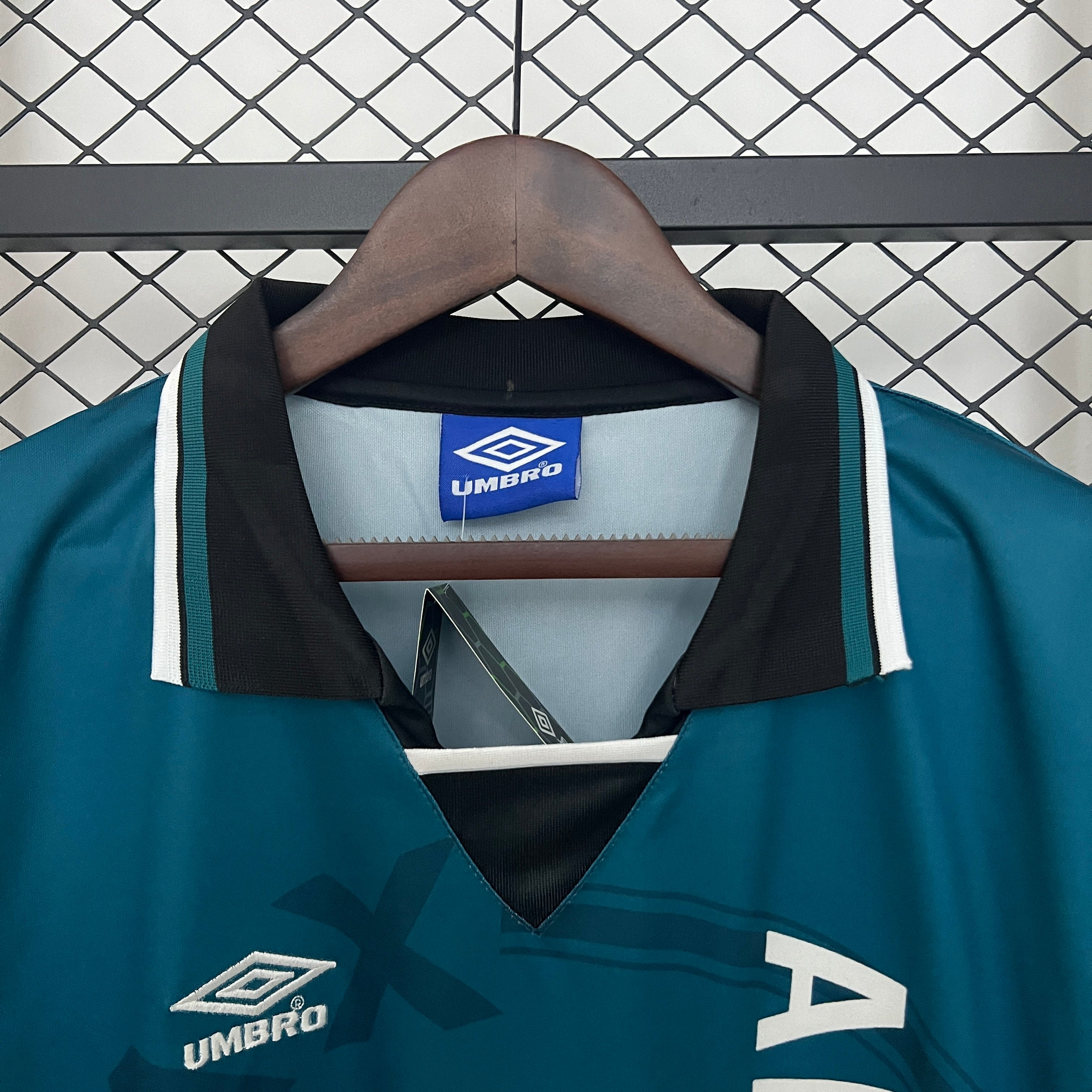 1990s Ajax Retro Football Shirt | Teal White Home