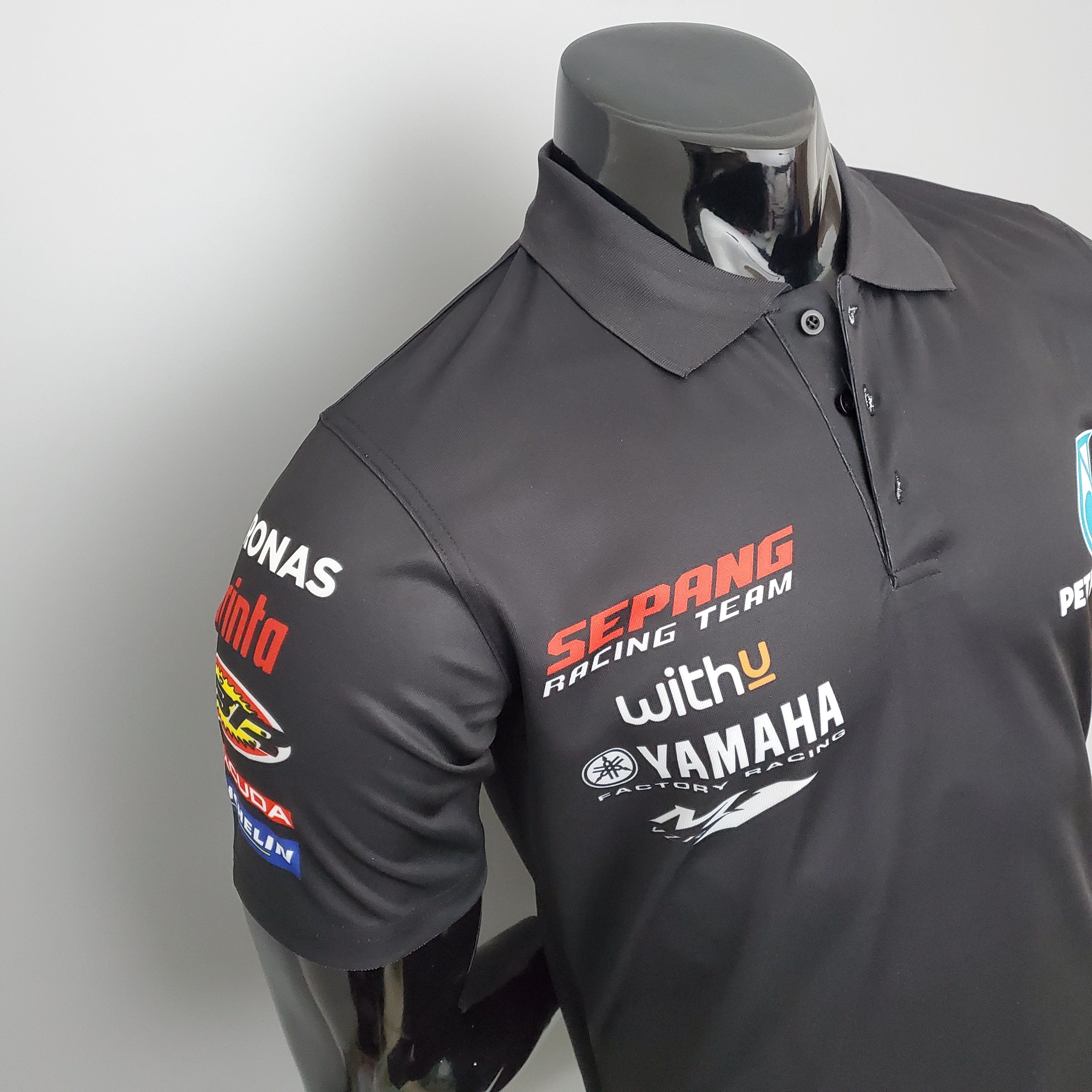Petronas Yamaha 2023 Polo – Player Fit | Black