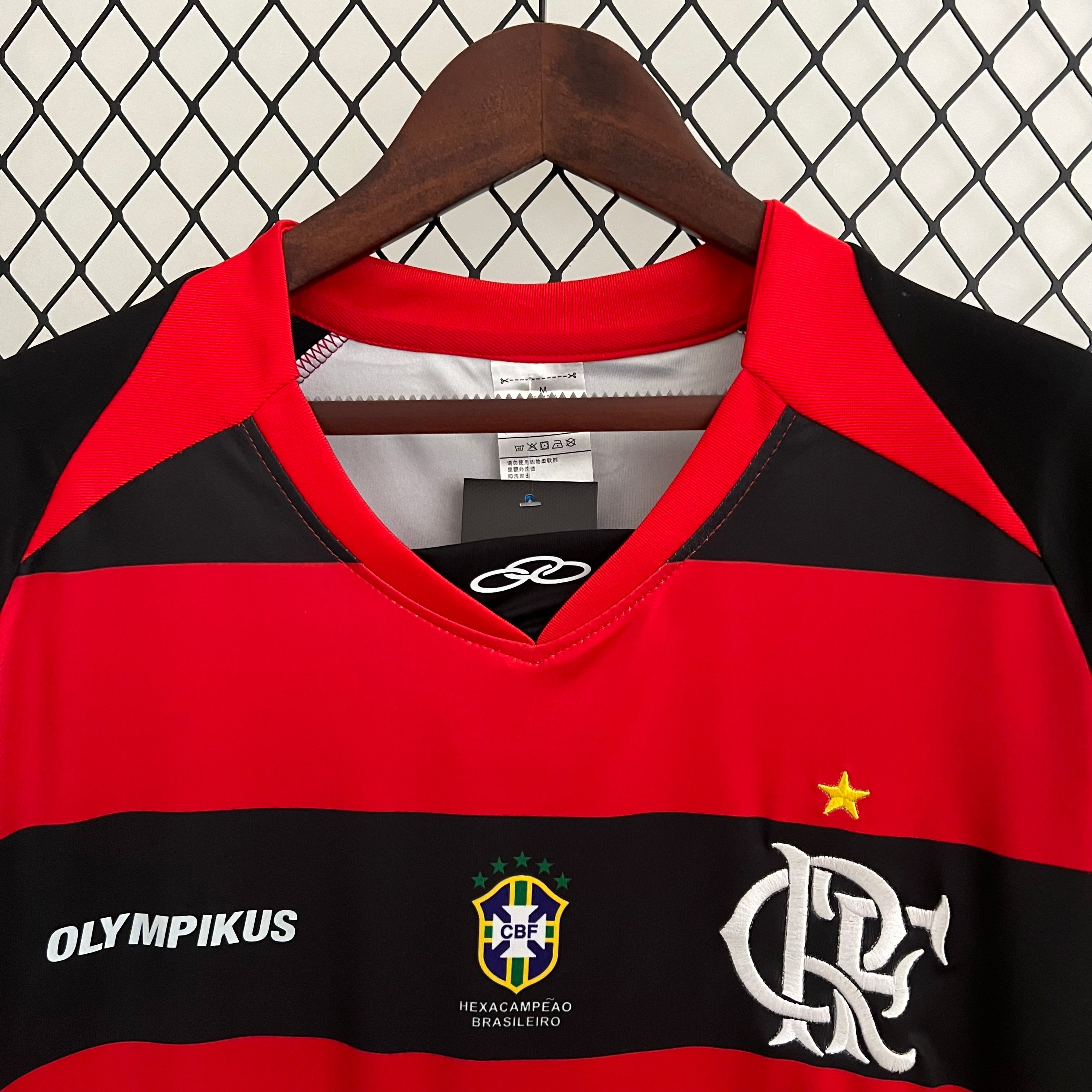 1990s Flamengo Retro Football Shirt | Red Black Home