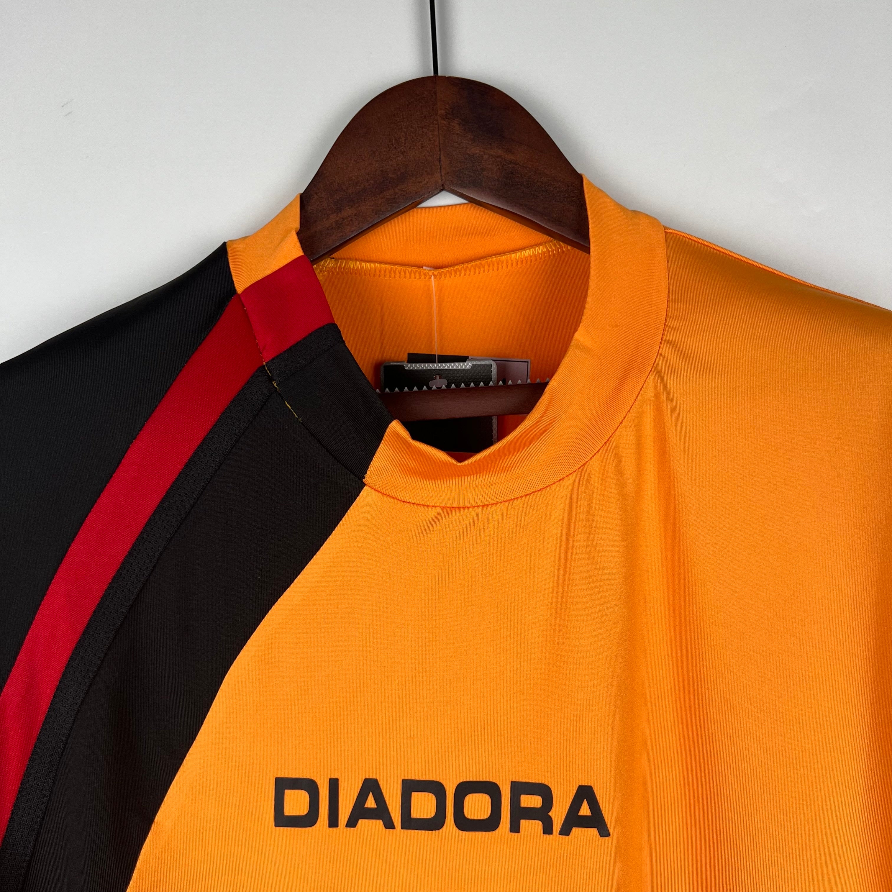 2000s AS Roma Retro Football Shirt | Orange Black Third