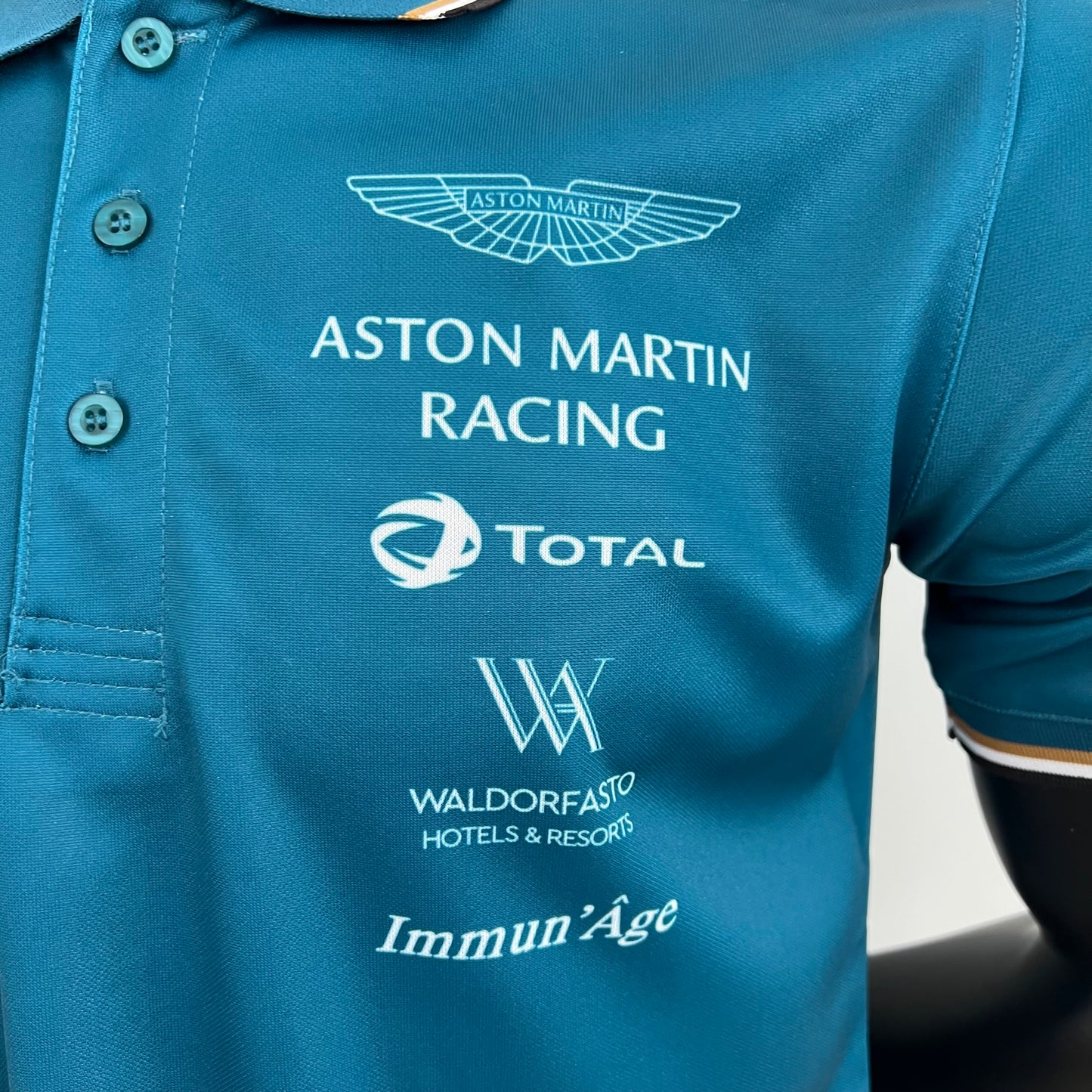 Aston Martin F1 2024 Polo – Player Fit | Blue Green