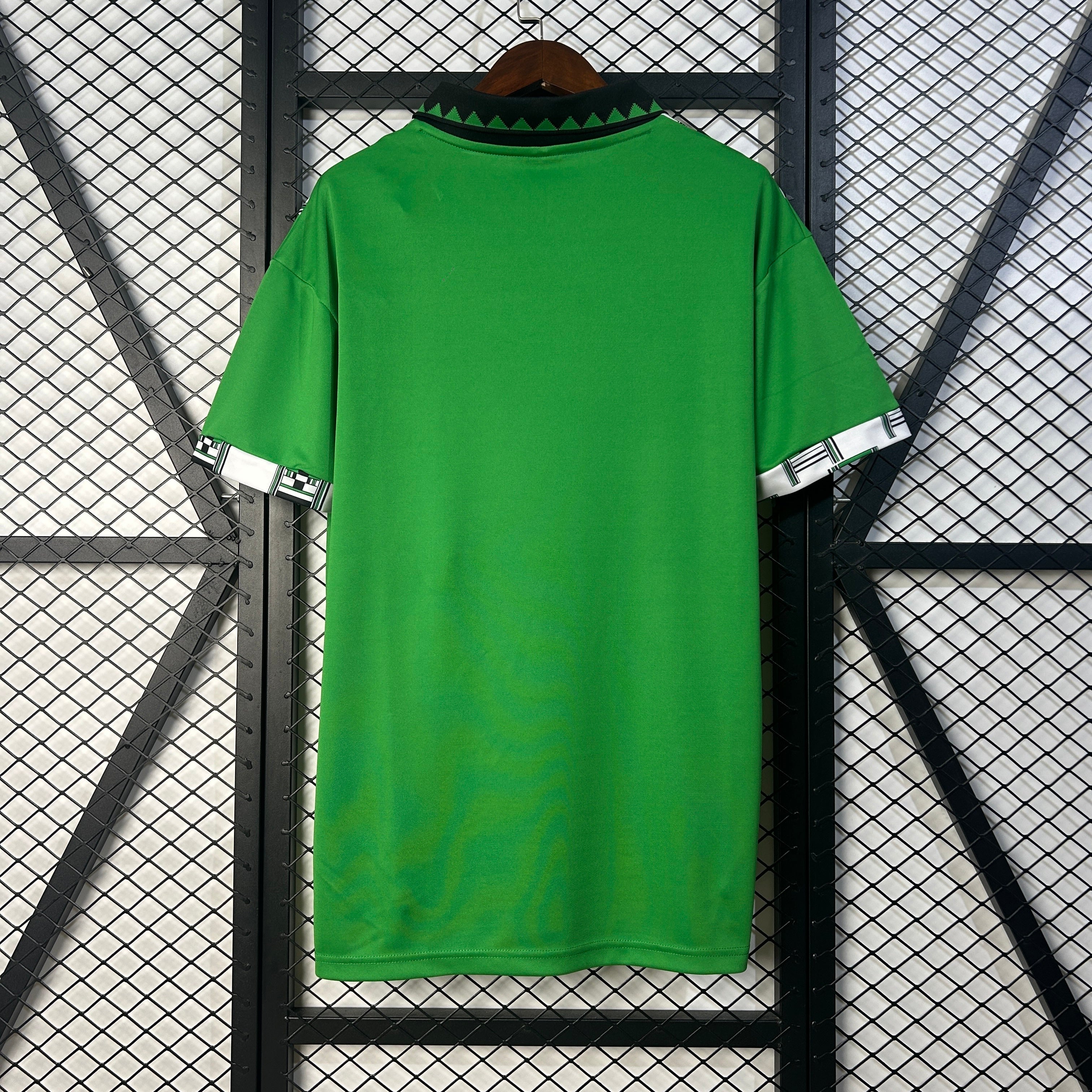 1990s Nigeria Retro Football Shirt | Green White Home