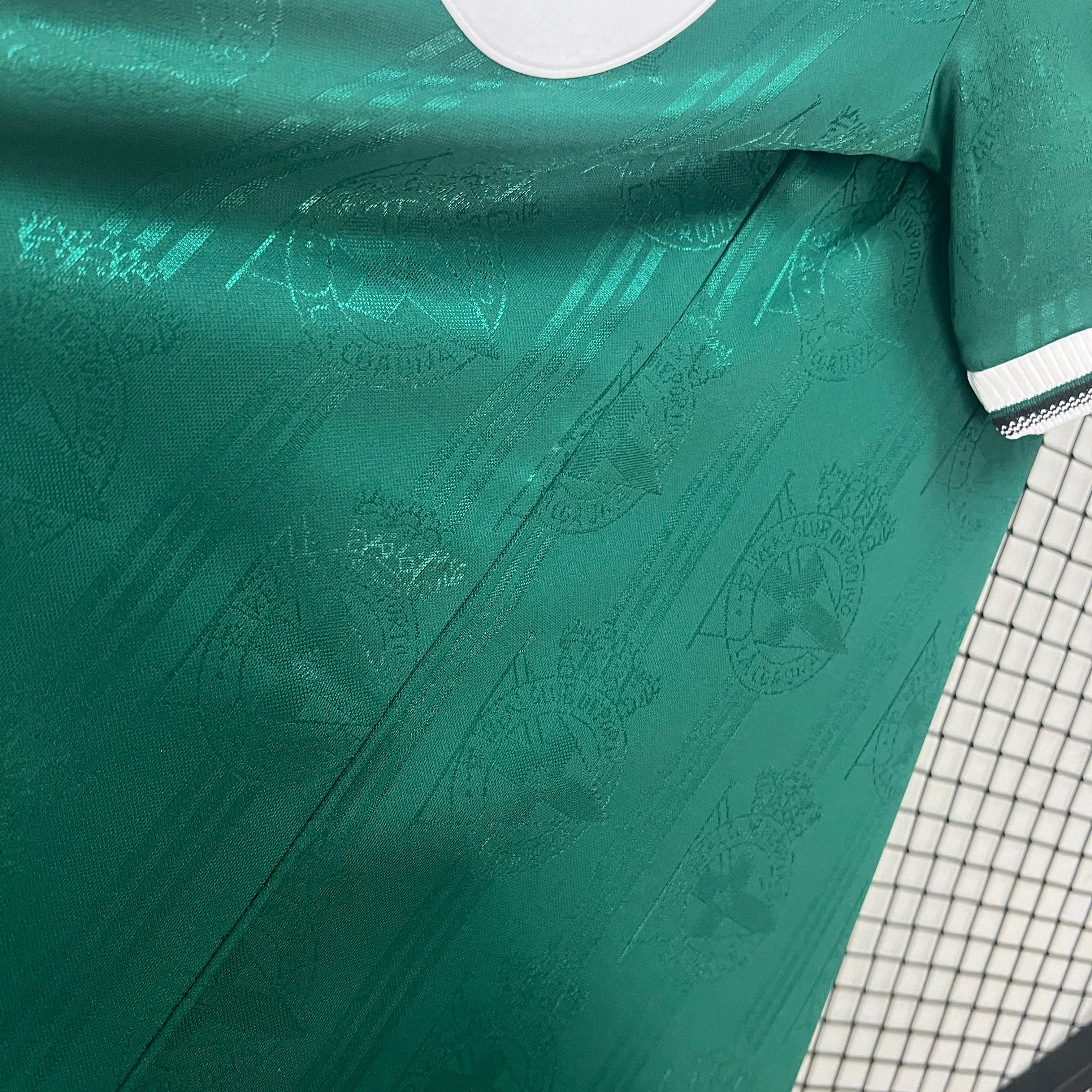 1990s Deportivo La Coruna Retro Football Shirt | Green White Home