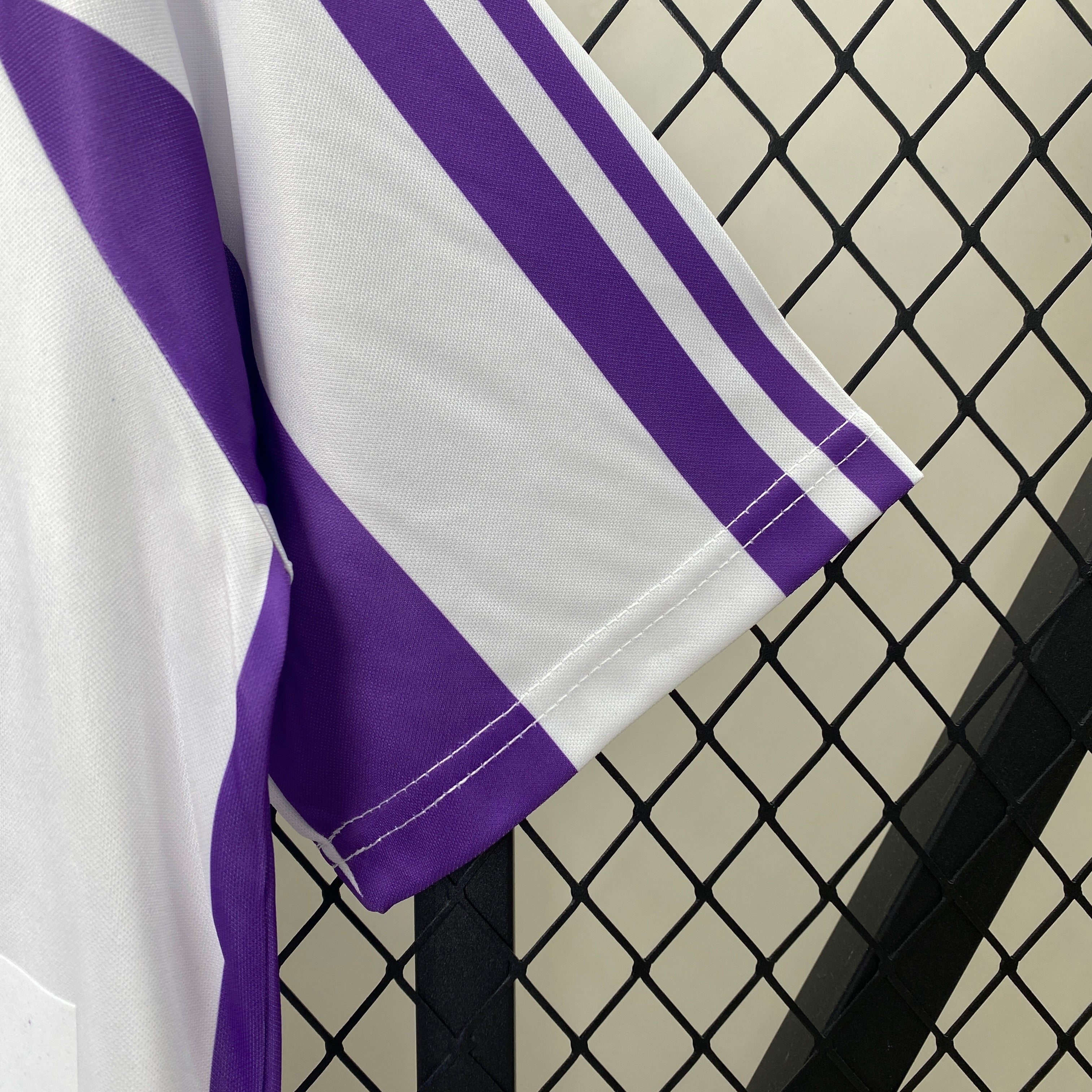 1980s Real Valladolid Retro Football Shirt | Purple White Home