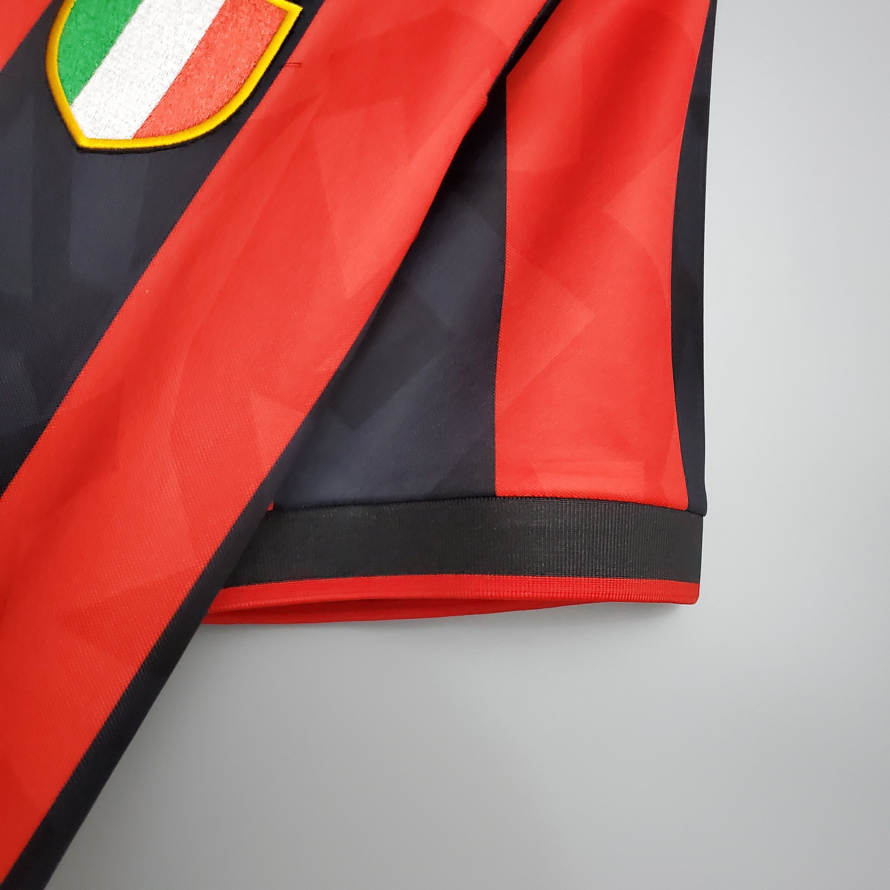 1980s AC Milan Retro Football Shirt | Red Black Home