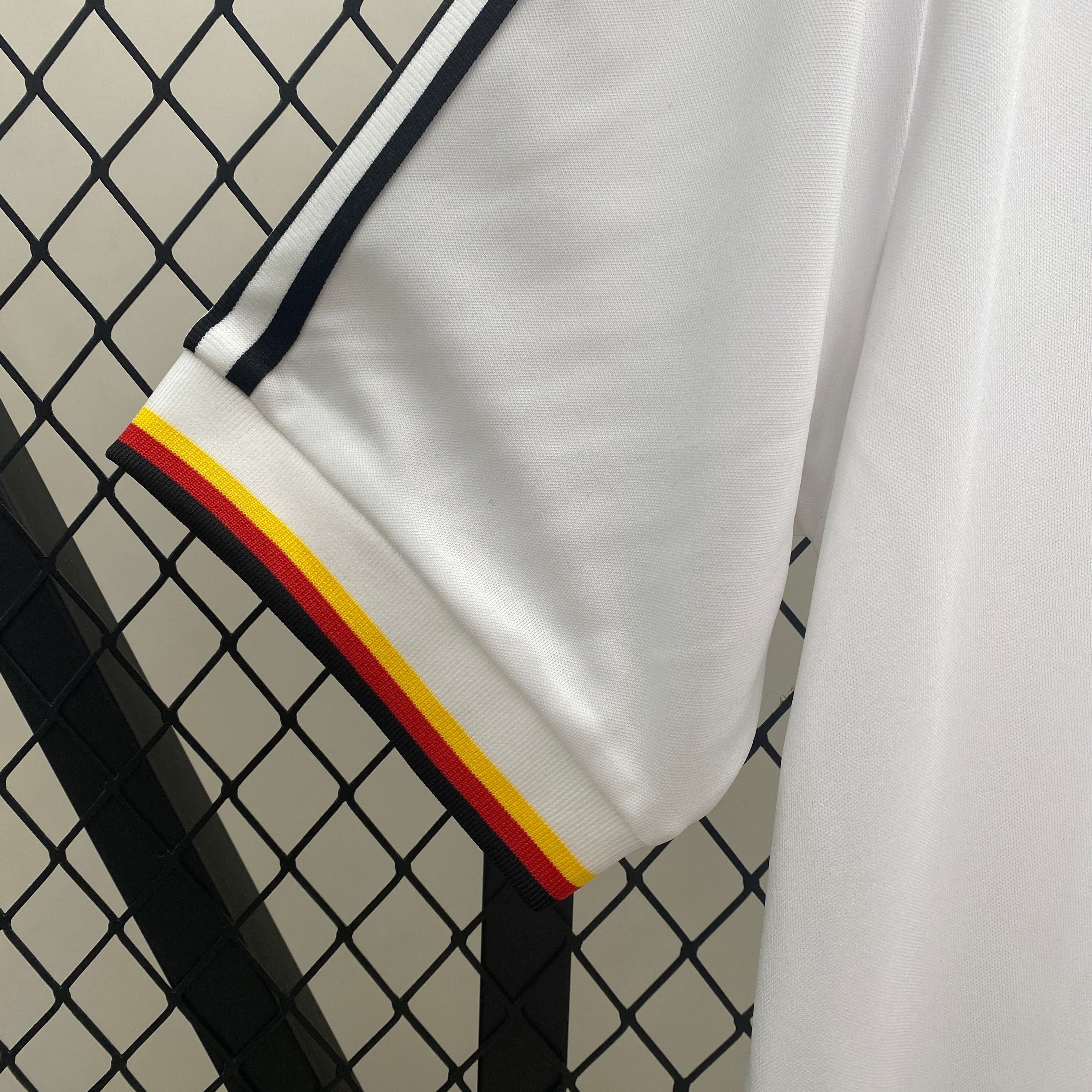 1980s Germany Retro Football Shirt | White Black Home