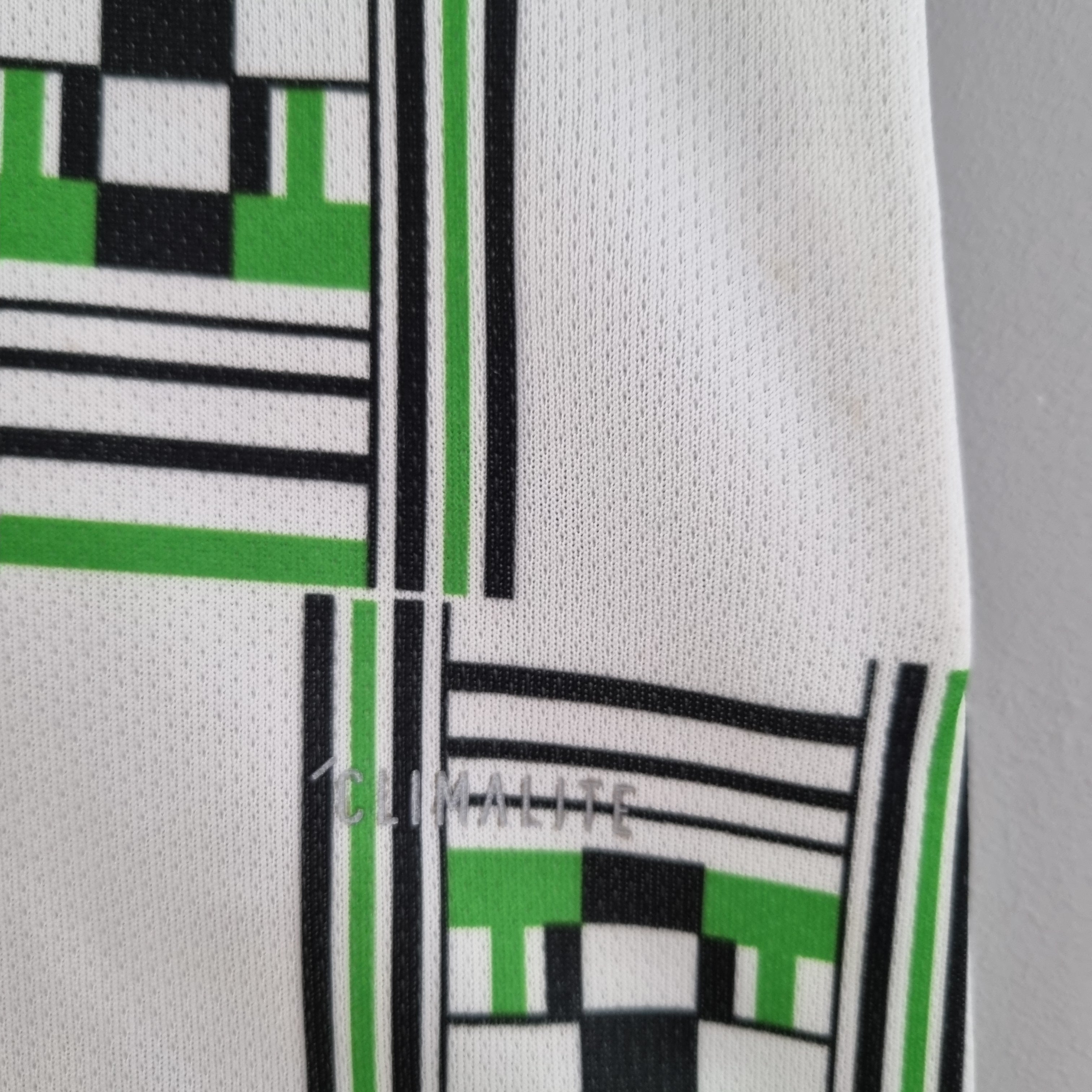 1990s Nigeria Retro Football Shirt | White Green Third