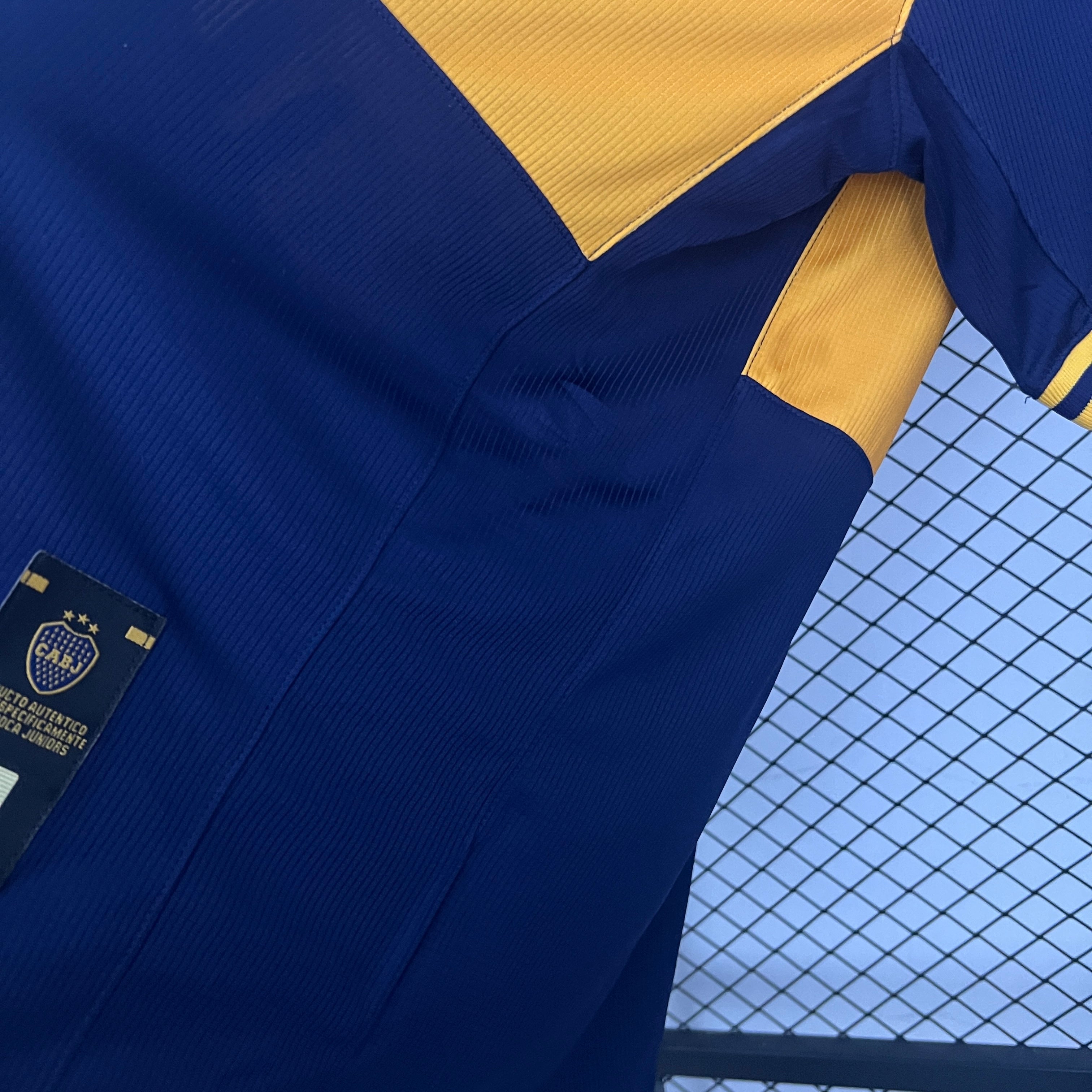 1990s Boca Juniors Retro Football Shirt | Navy Yellow Home