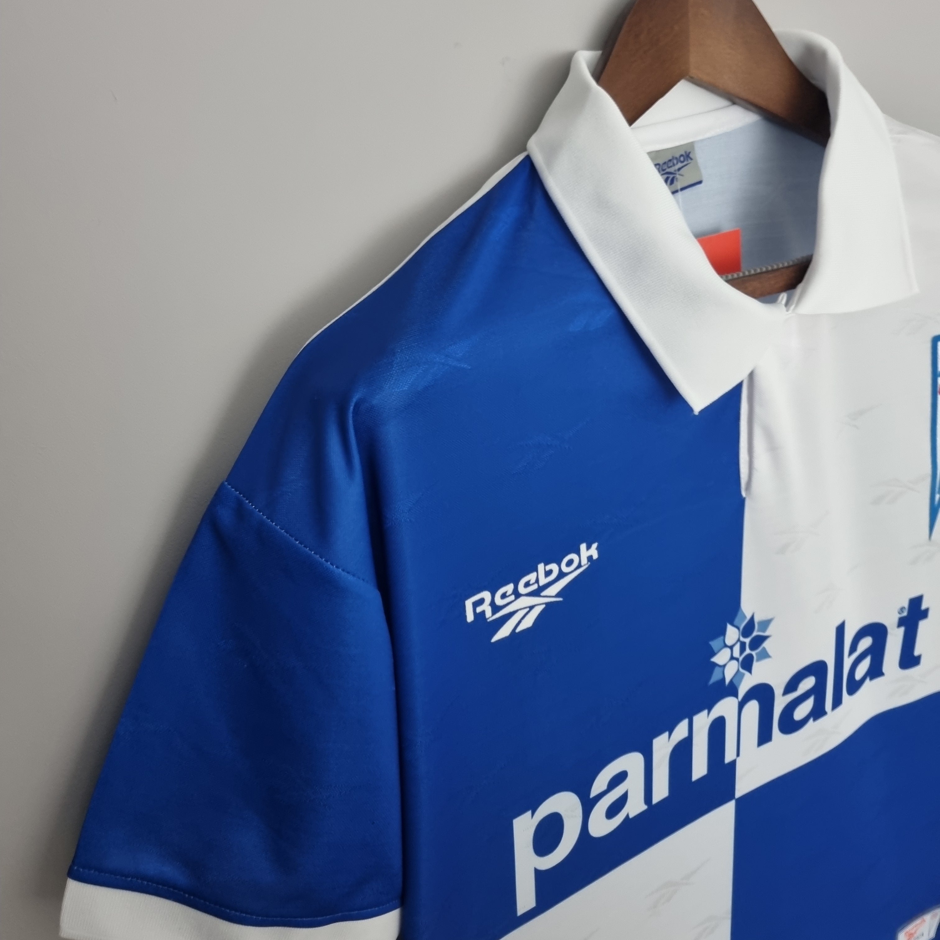 1990s Cruzeiro Retro Football Shirt | Blue White Home