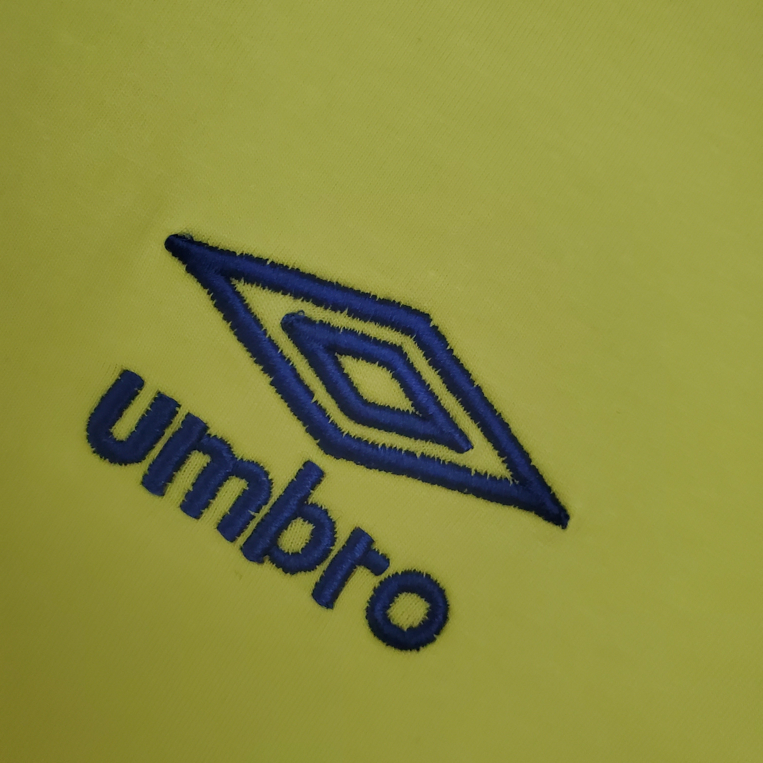 1970s England Retro Football Shirt | Yellow Blue Home