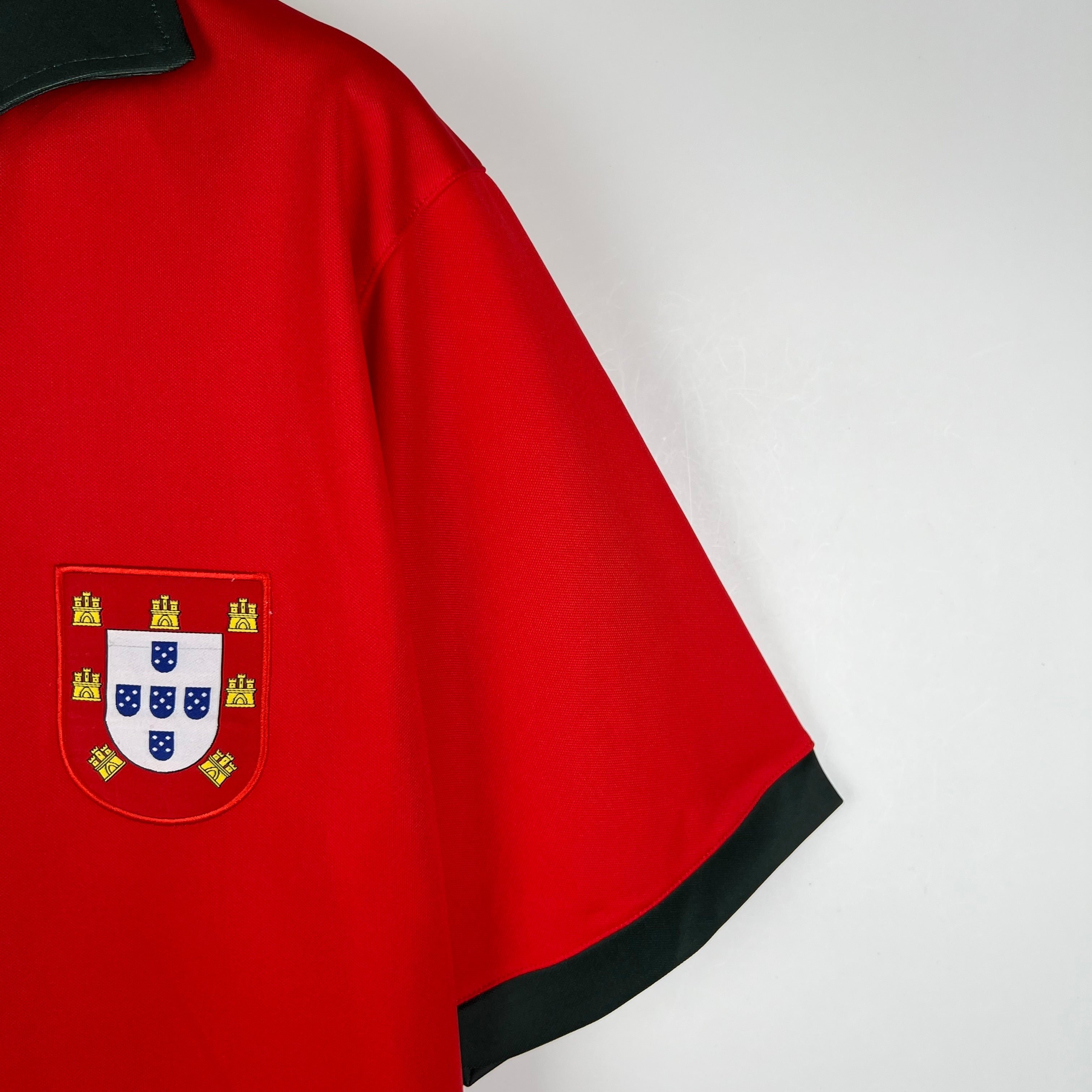 1980s Portugal Retro Football Shirt | Red Green Home