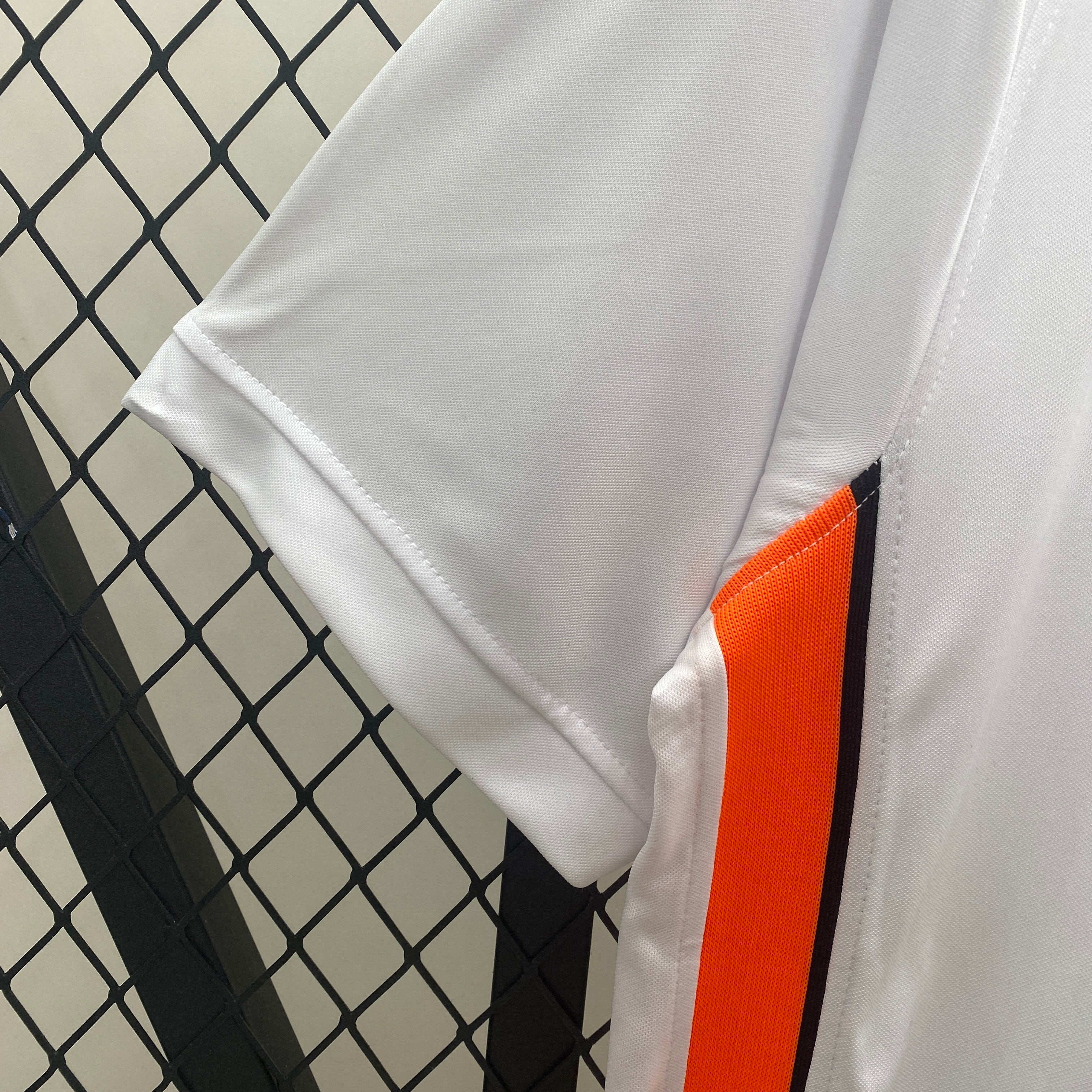 2000s Valencia Retro Football Shirt | White Orange Home