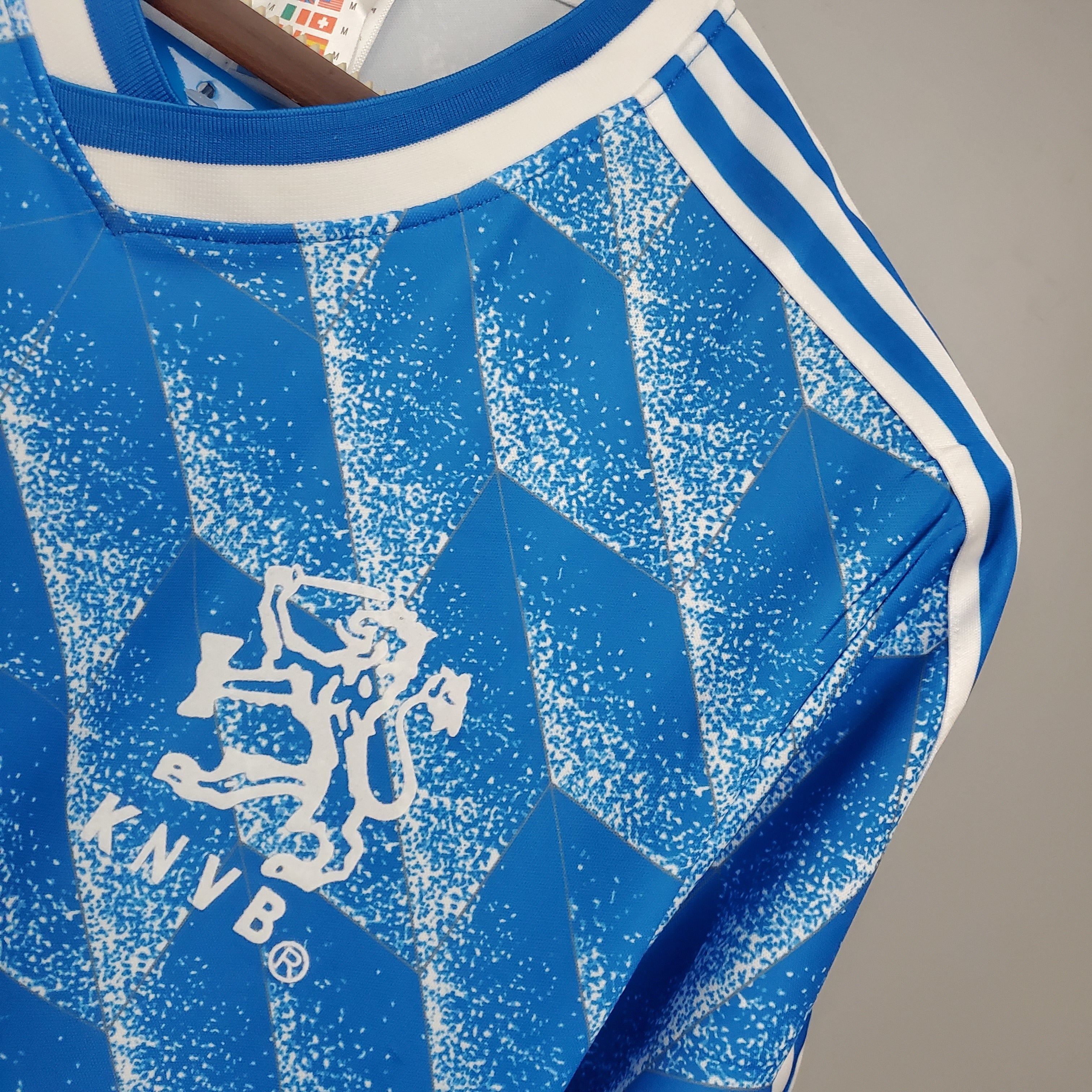 1990s Netherlands Retro Football Shirt | Blue White Home