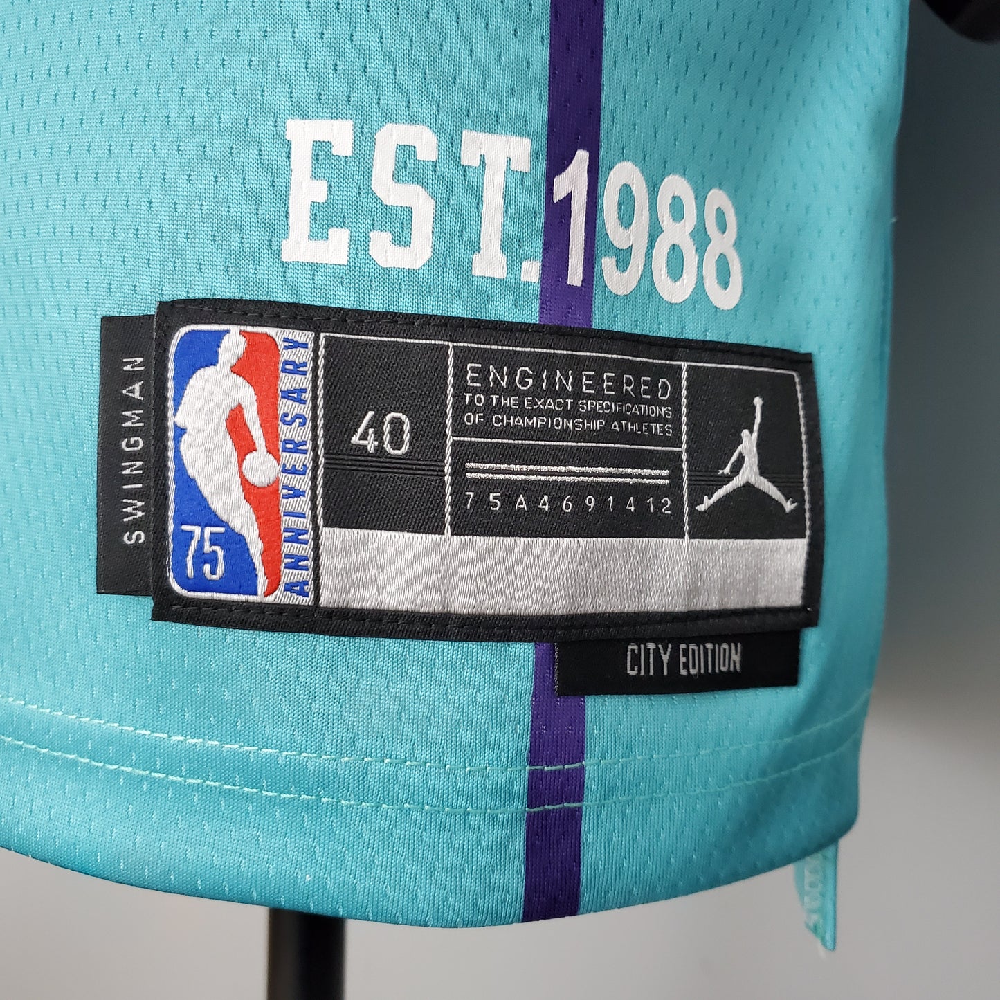 2023 Charlotte Oubre Jr #12 City Edition Jersey
