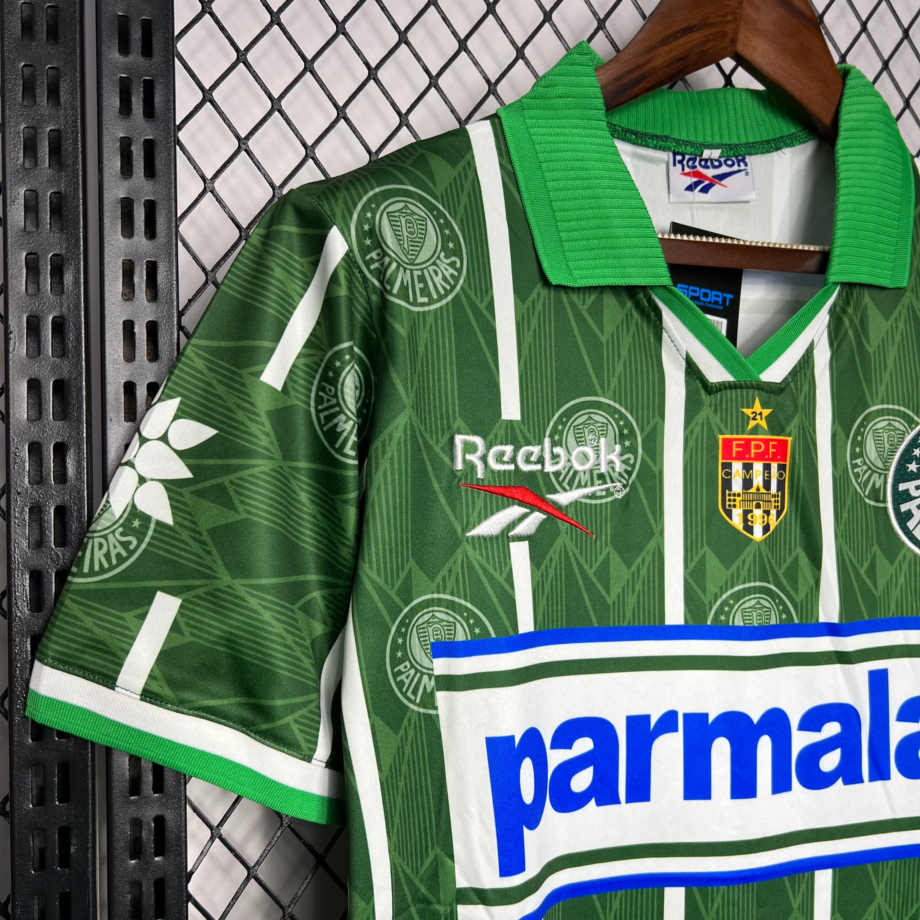 1990s Palmeiras Retro Football Shirt | Green White Home